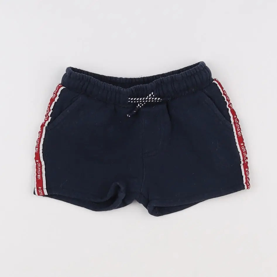 Vertbaudet - short bleu - 9 mois