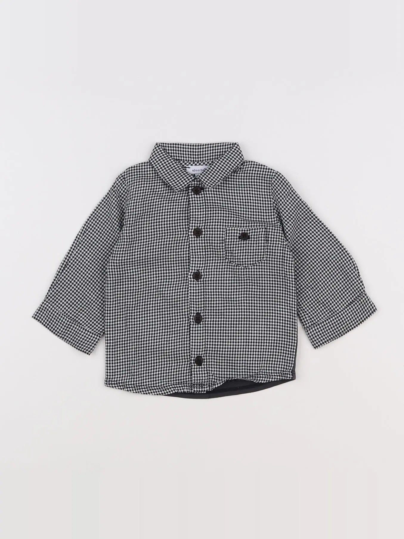 Absorba - chemise noir - 6 mois
