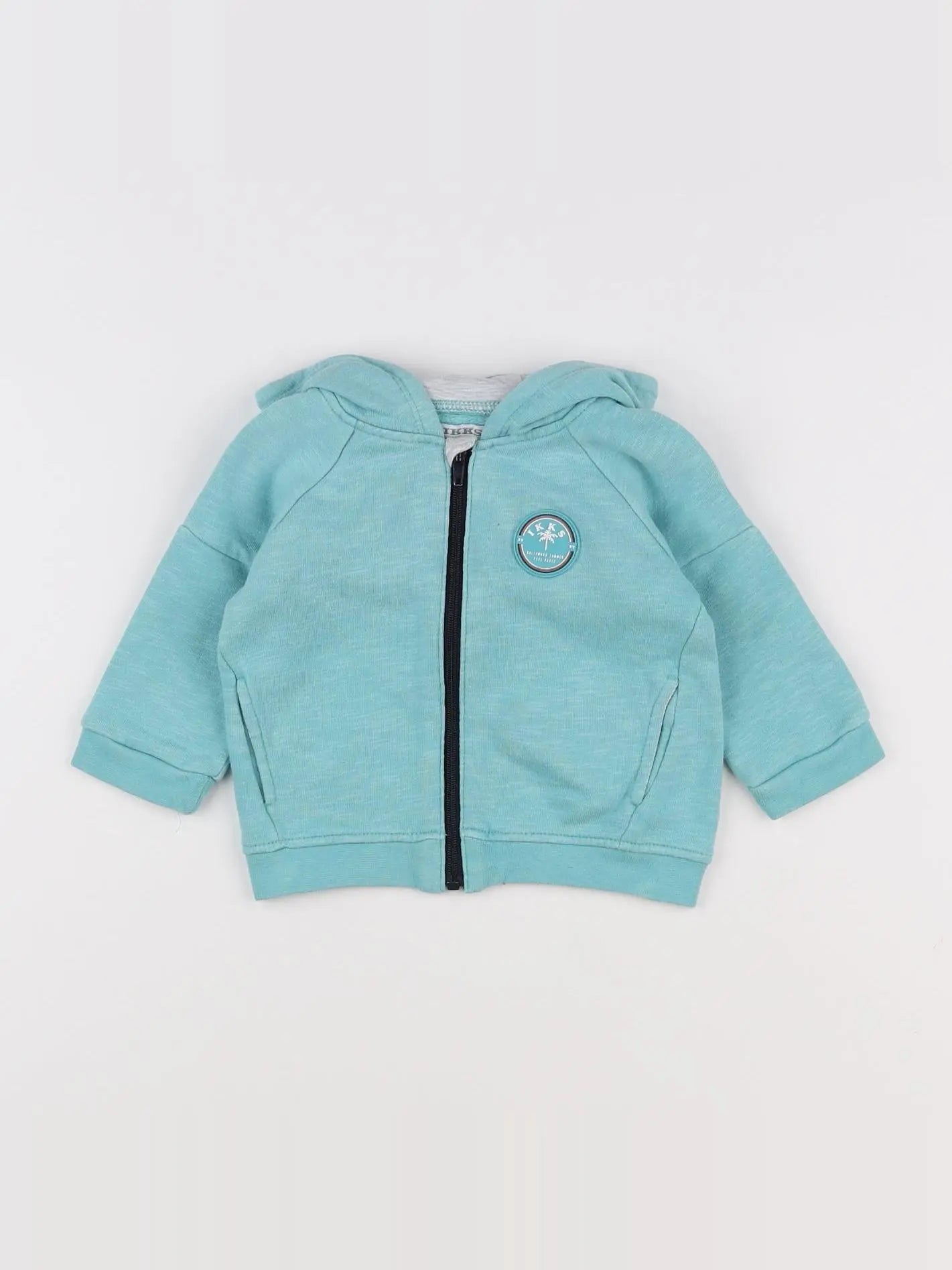 IKKS - sweat bleu - 6 mois