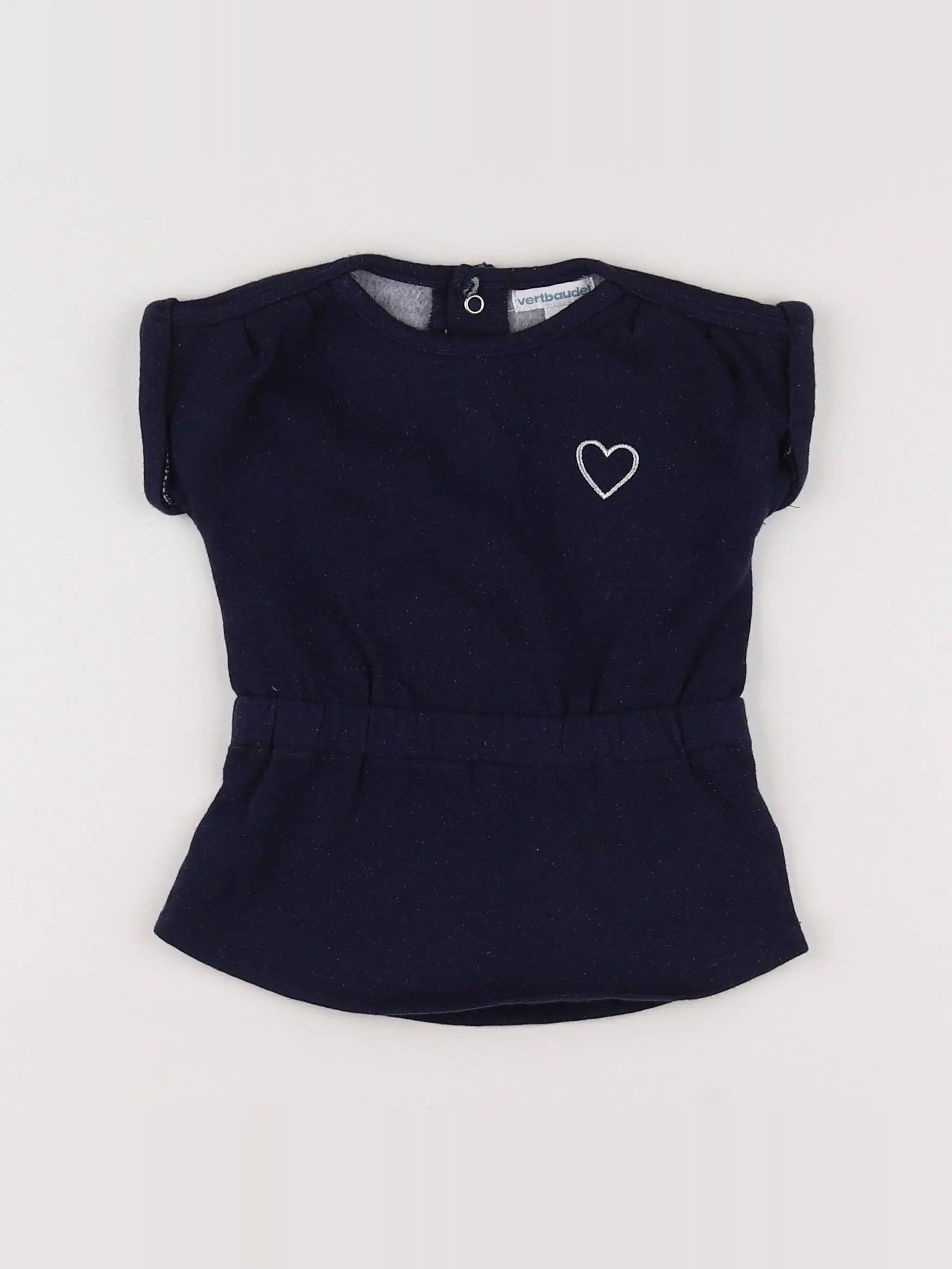 Vertbaudet - robe bleu - 9 mois