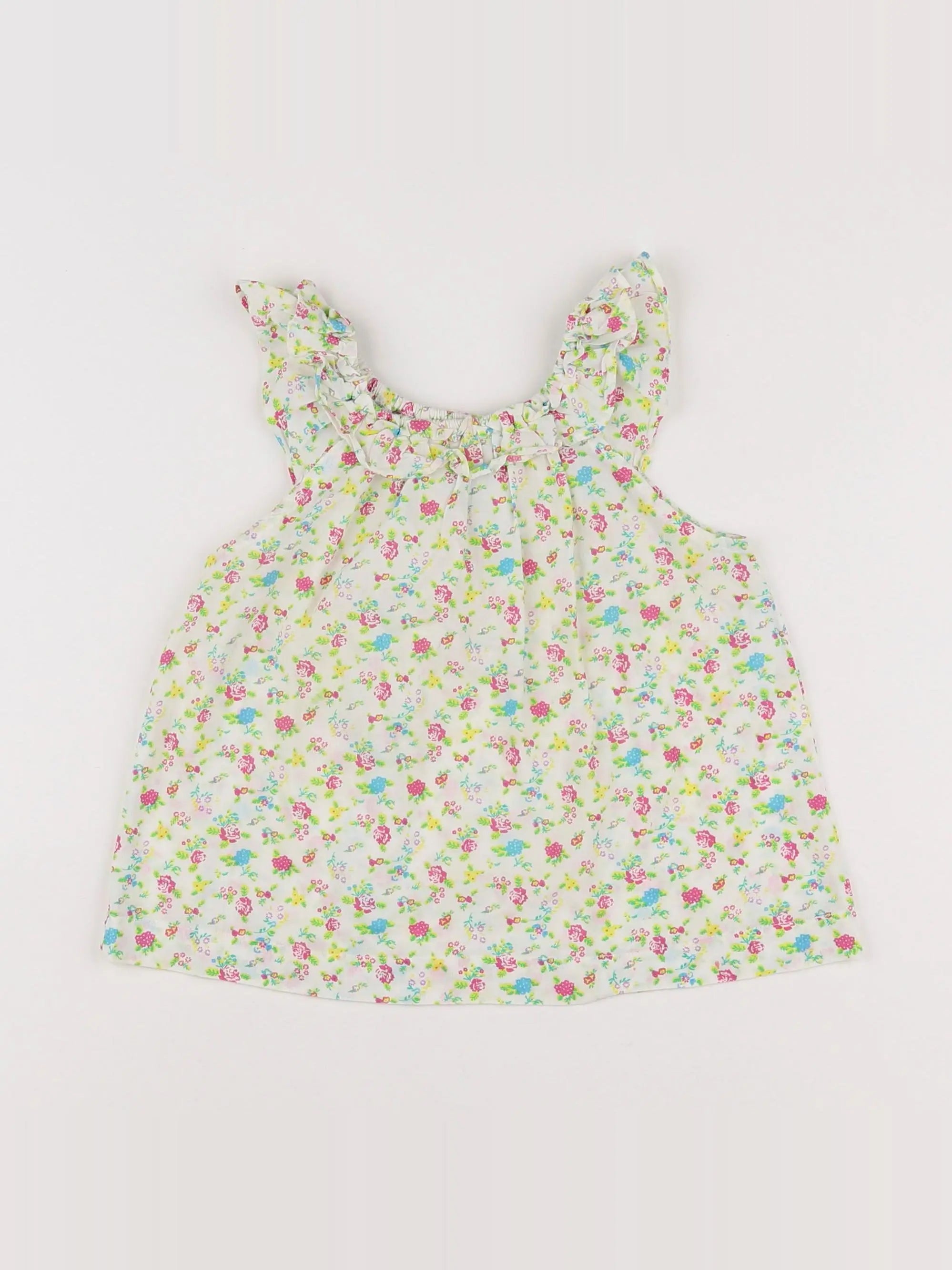 Benetton - blouse multicolore - 18 mois