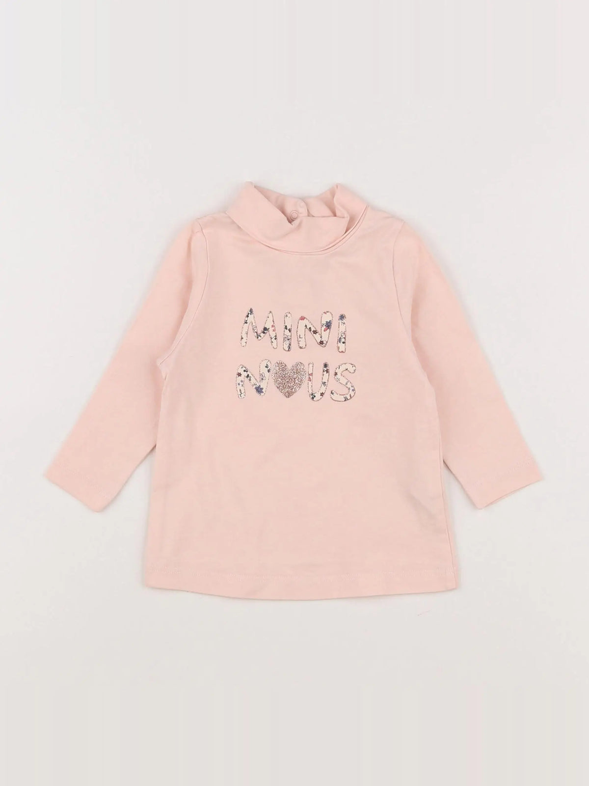 Tape à l'oeil - tee-shirt rose, or - 6 mois