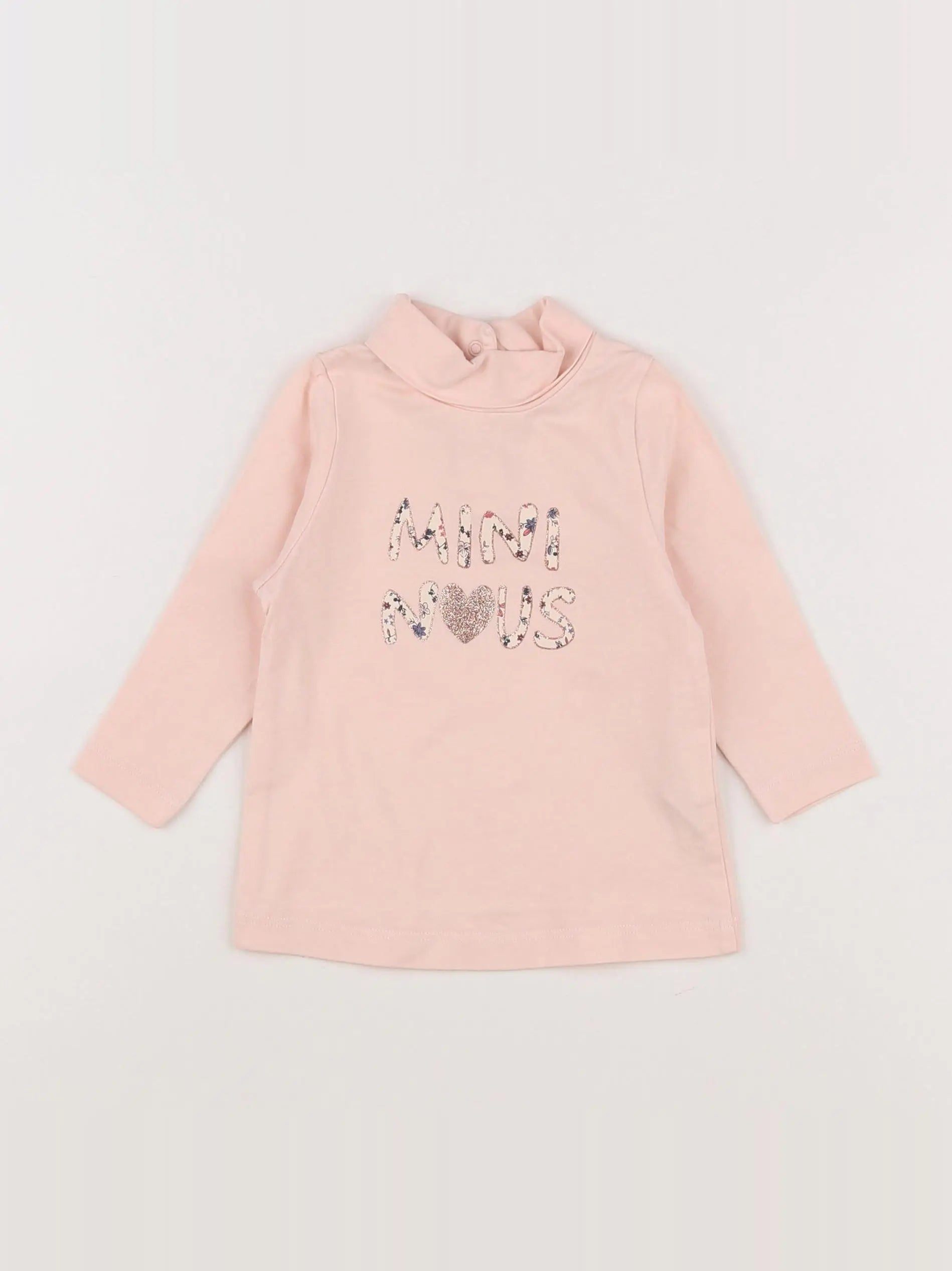 Tape à l'oeil - tee-shirt rose, or - 6 mois