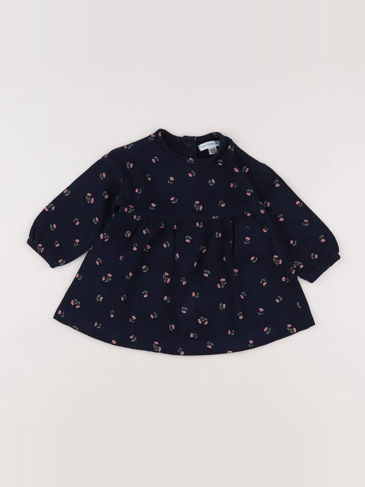 Vertbaudet - robe bleu - 9 mois