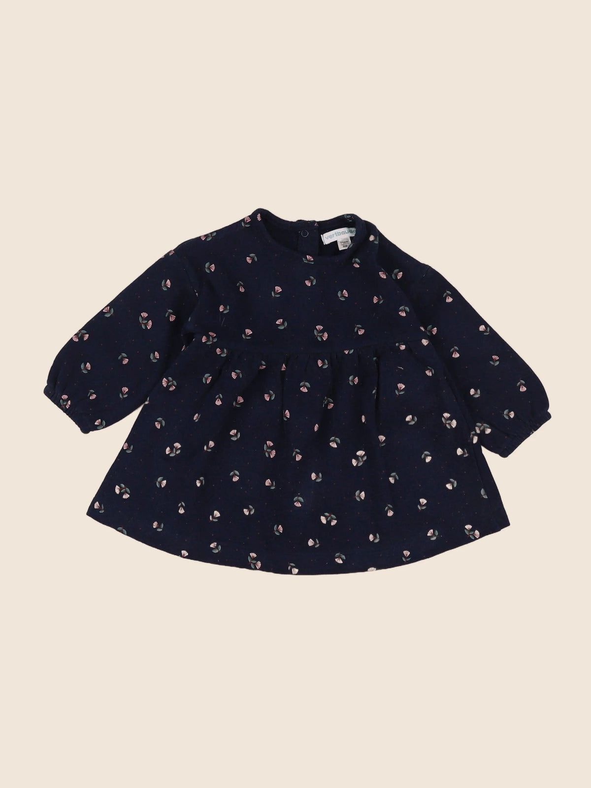 Vertbaudet - robe bleu - 9 mois