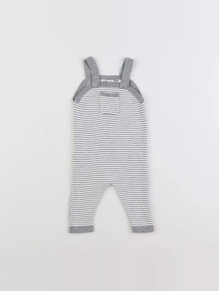 Mango - salopette blanc, gris - 3 mois