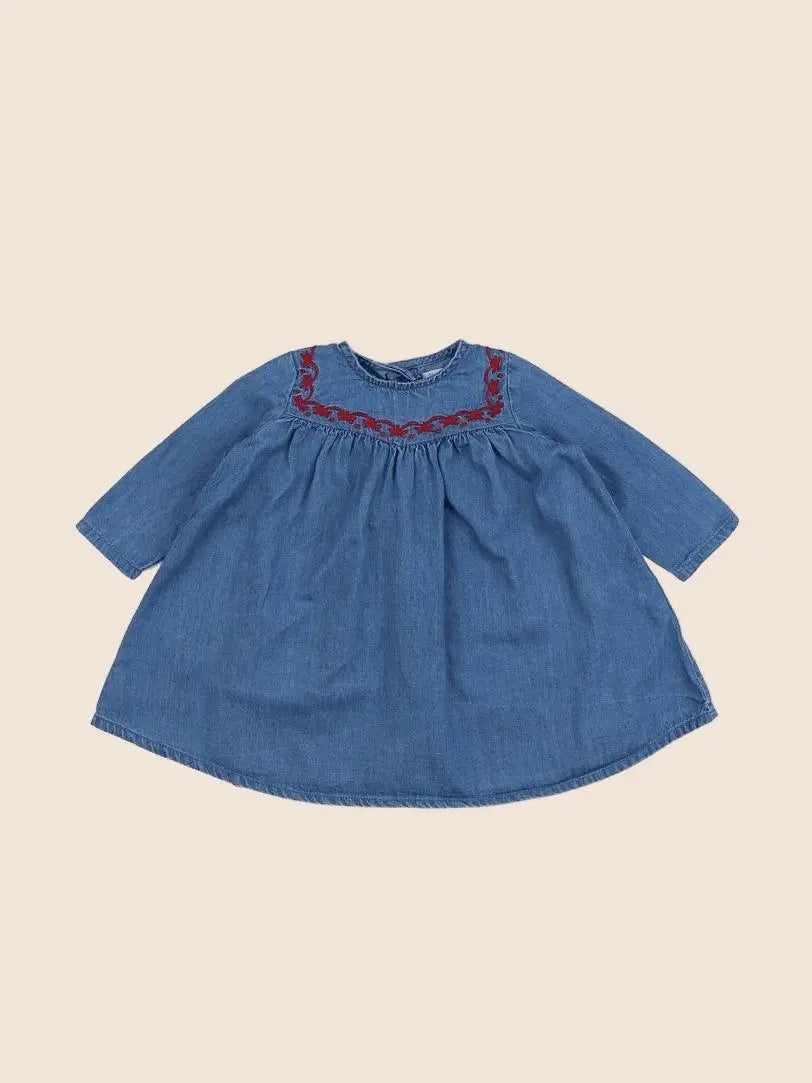 Boutchou - robe bleu, rouge - 6 mois