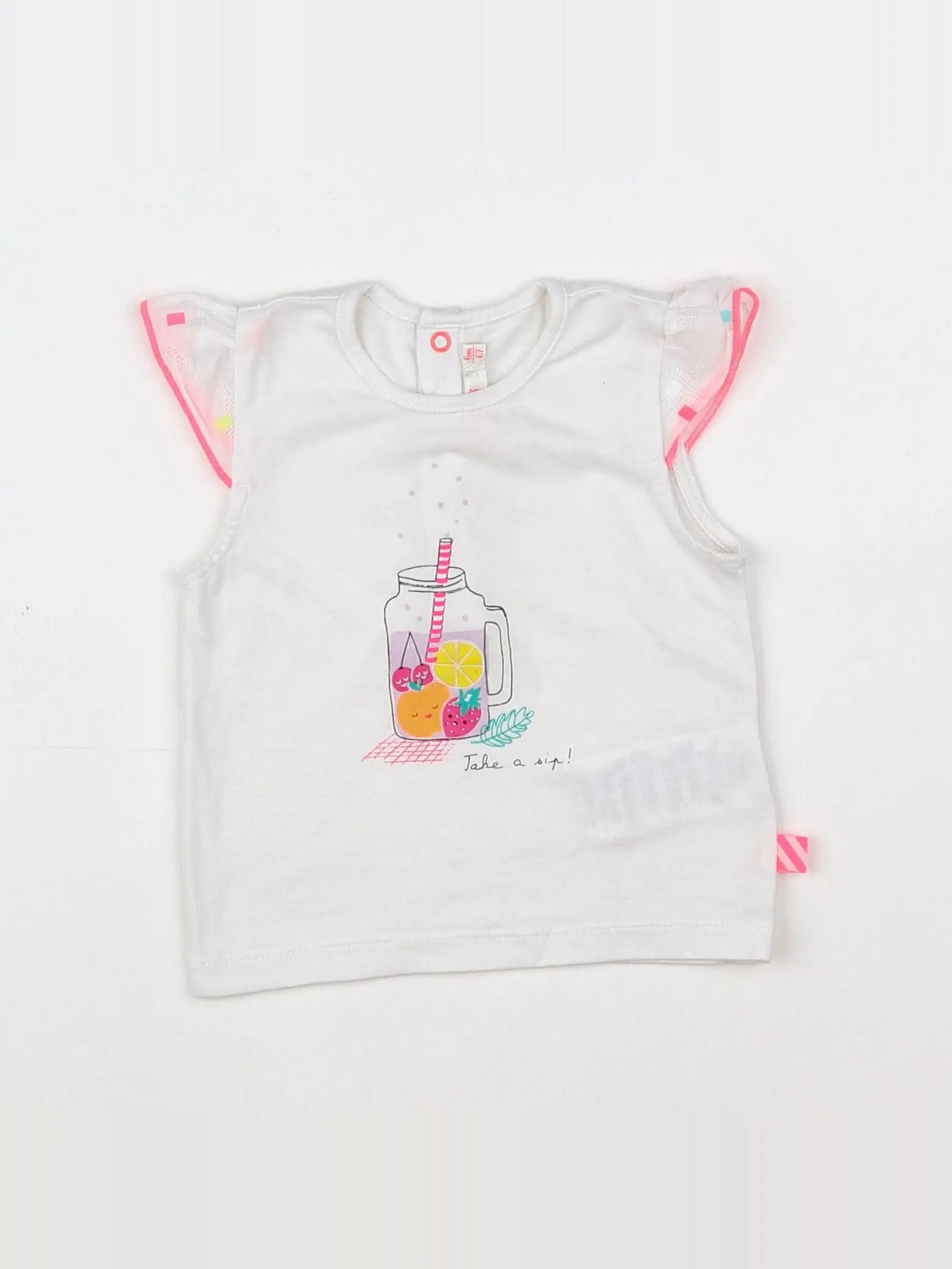 Billie Blush - débardeur blanc - 6 mois