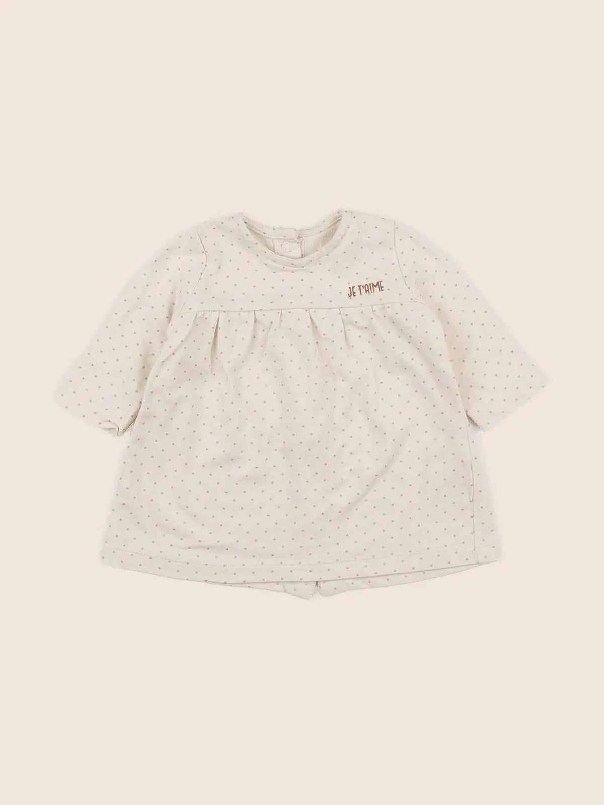 Vertbaudet - robe beige - 3 mois