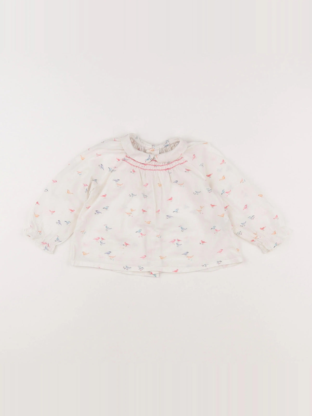 Zara - blouse beige, bleu, rose - 9/12 mois