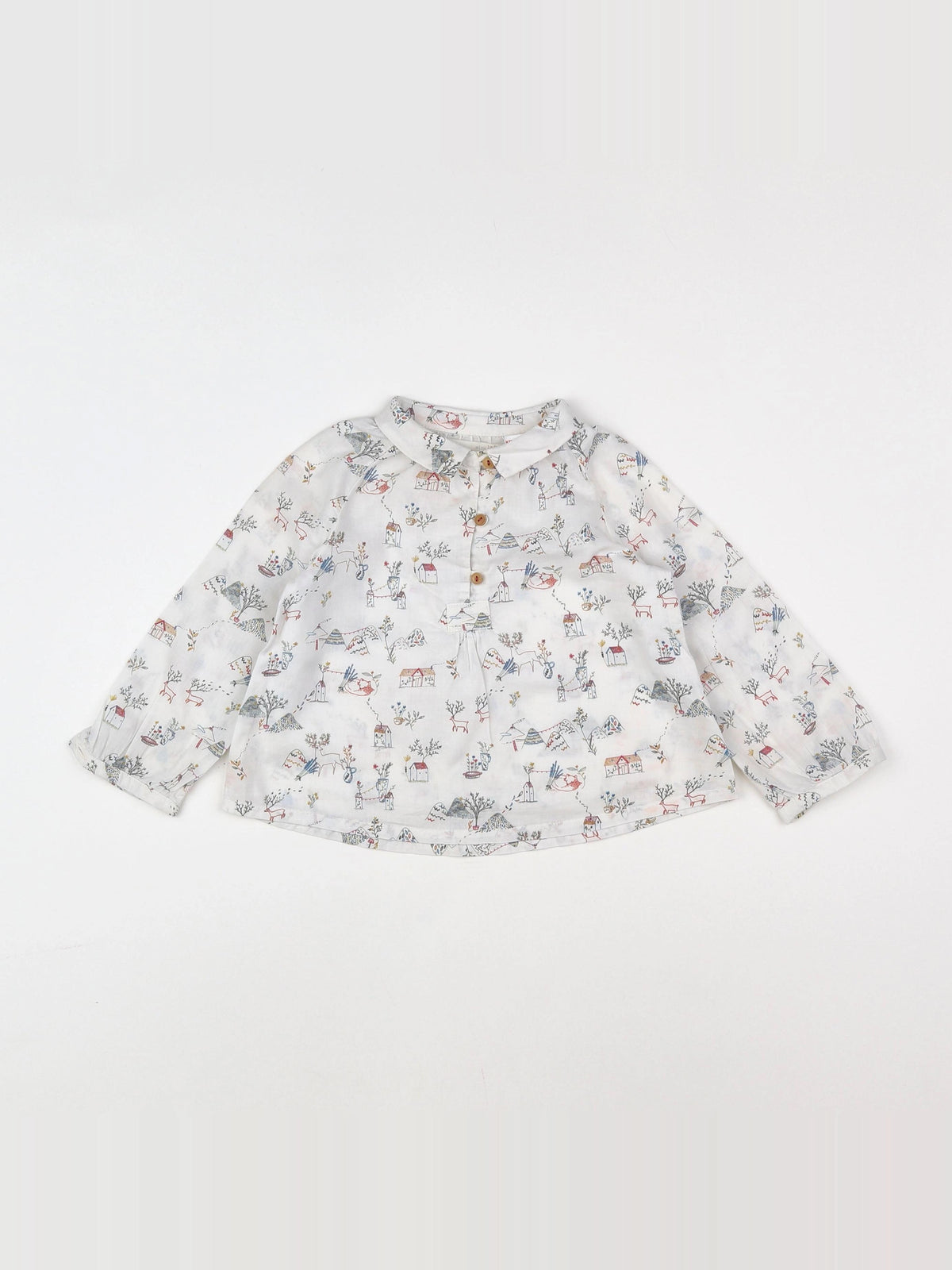 Zara - blouse multicolore - 12/18 mois