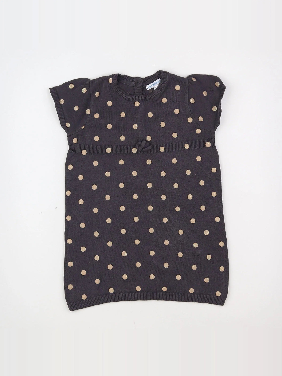 Vertbaudet - robe gris - 18 mois