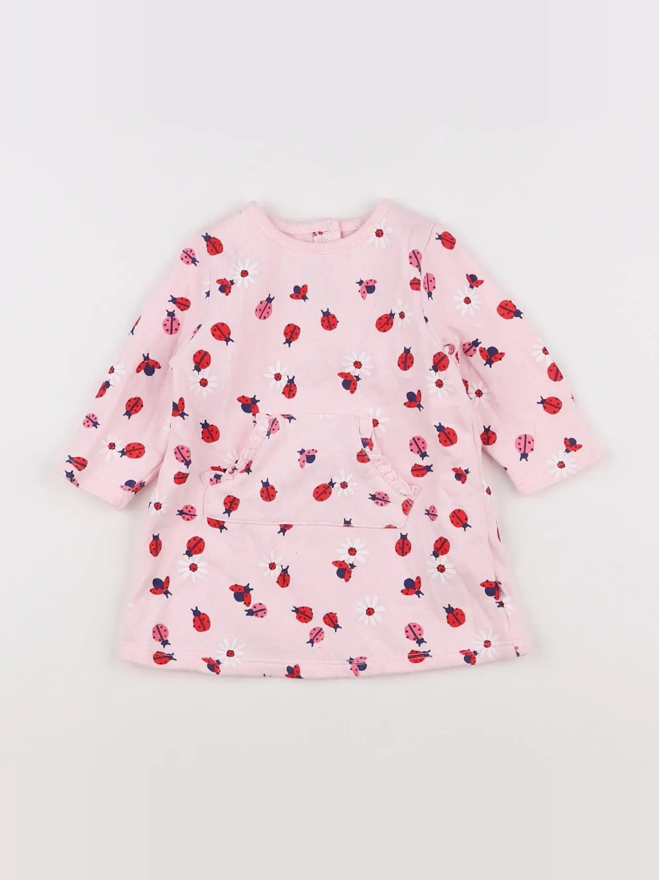 Cadet Rousselle - robe rose, rouge - 6 mois