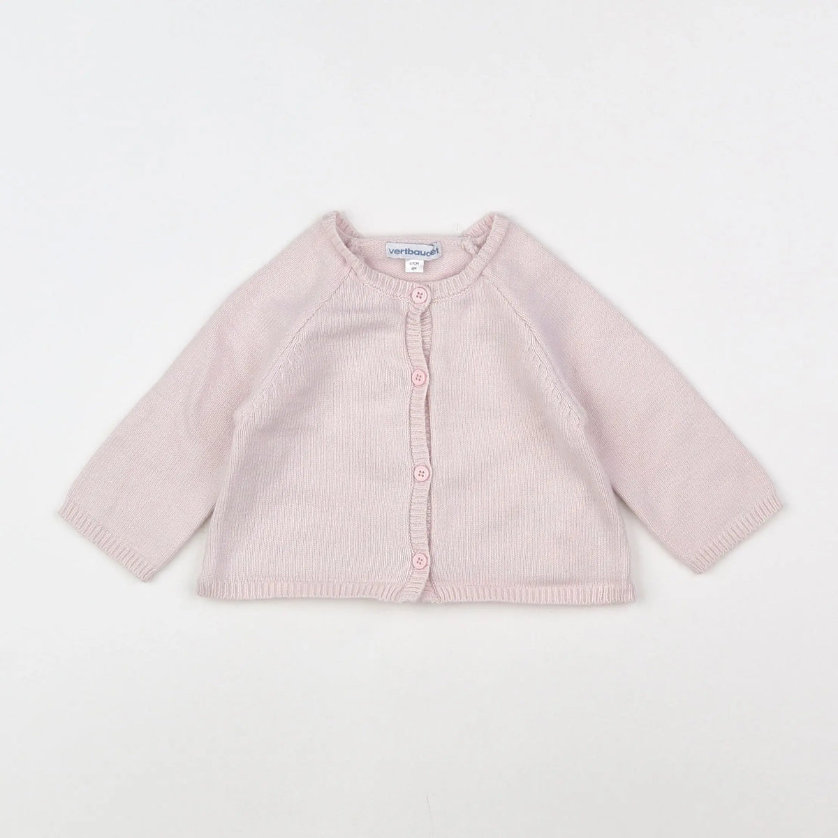 Vertbaudet - gilet rose - 6 mois