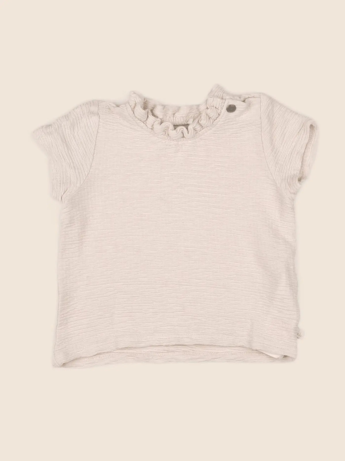 IKKS - tee-shirt beige - 6 mois
