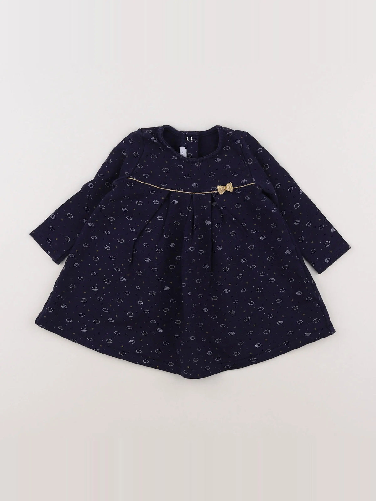 Absorba - robe bleu, or - 12 mois