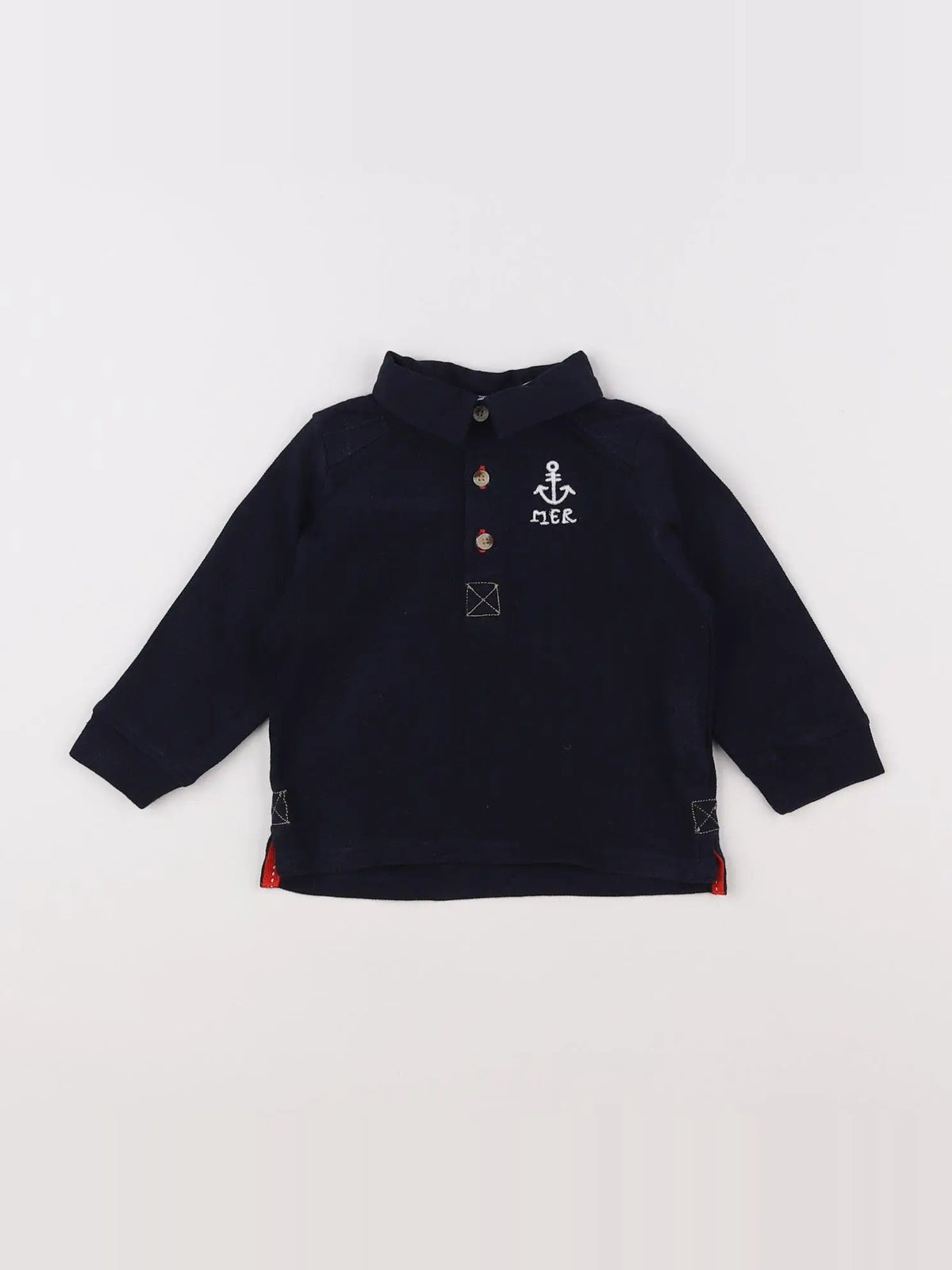 Cadet Rousselle - polo bleu - 6 mois