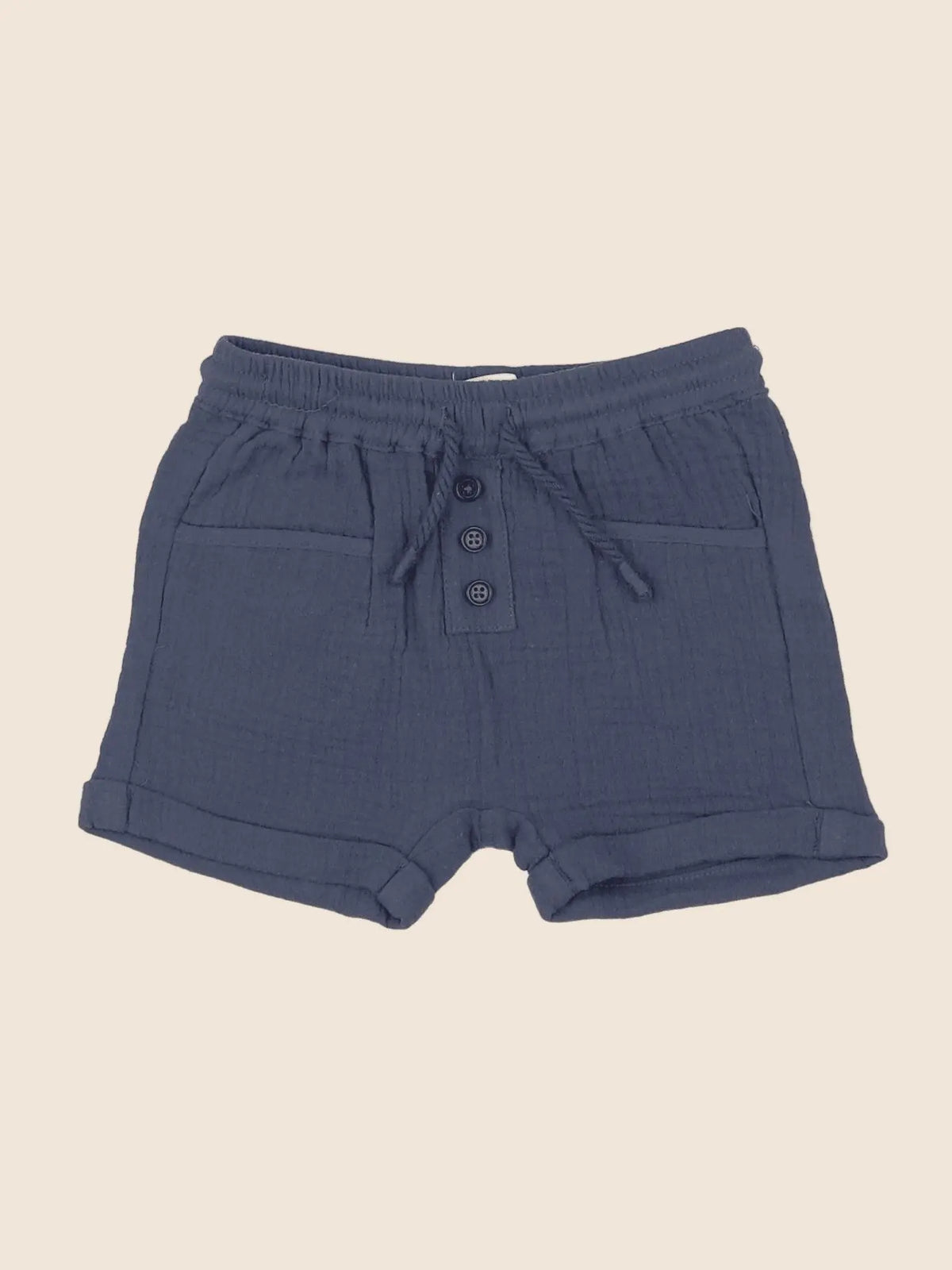 Vertbaudet - short bleu - 9 mois
