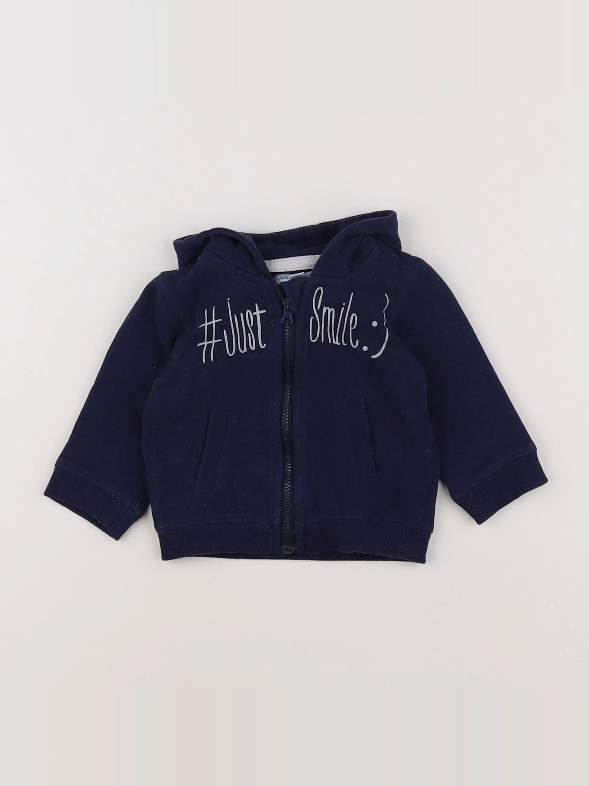 Vertbaudet - sweat bleu - 6 mois