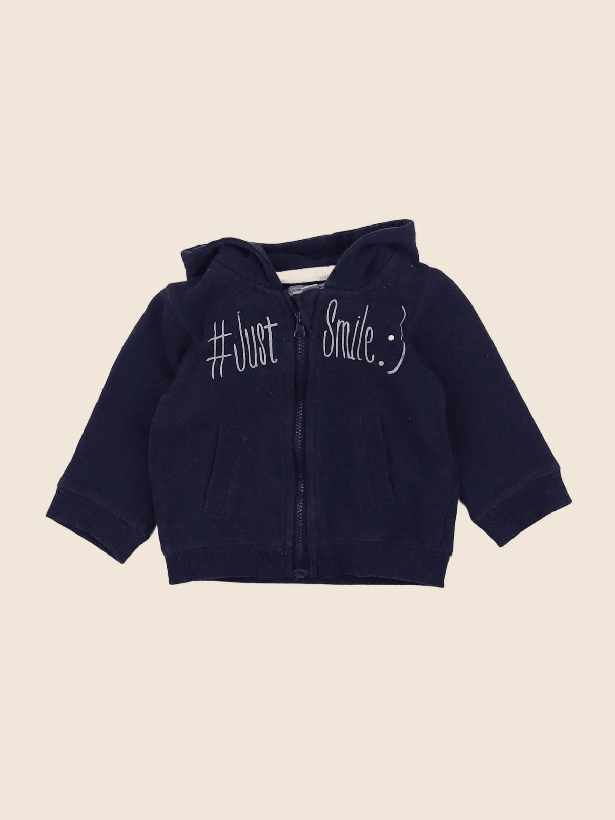 Vertbaudet - sweat bleu - 6 mois