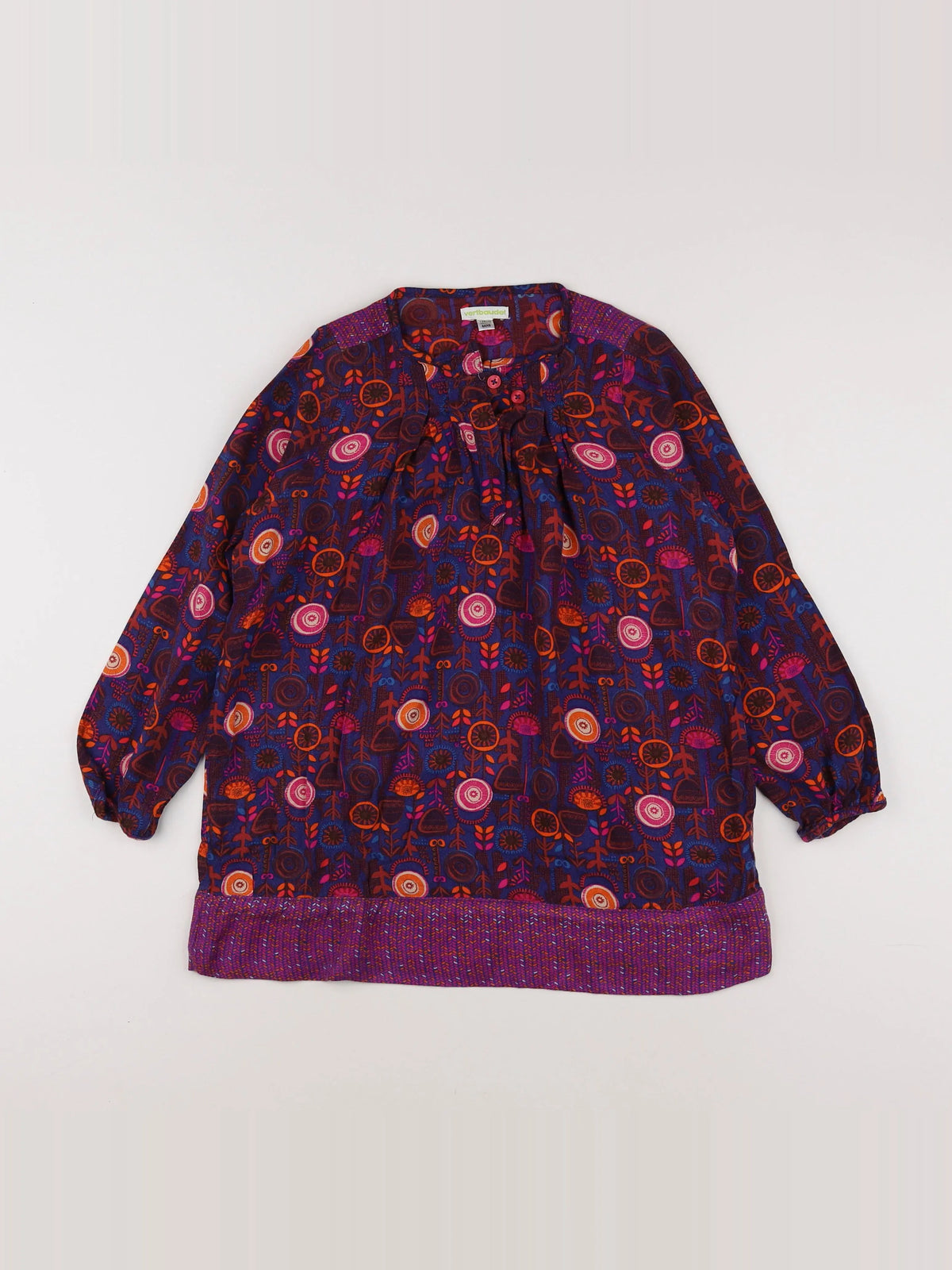 Vertbaudet - robe multicolore - 8 ans