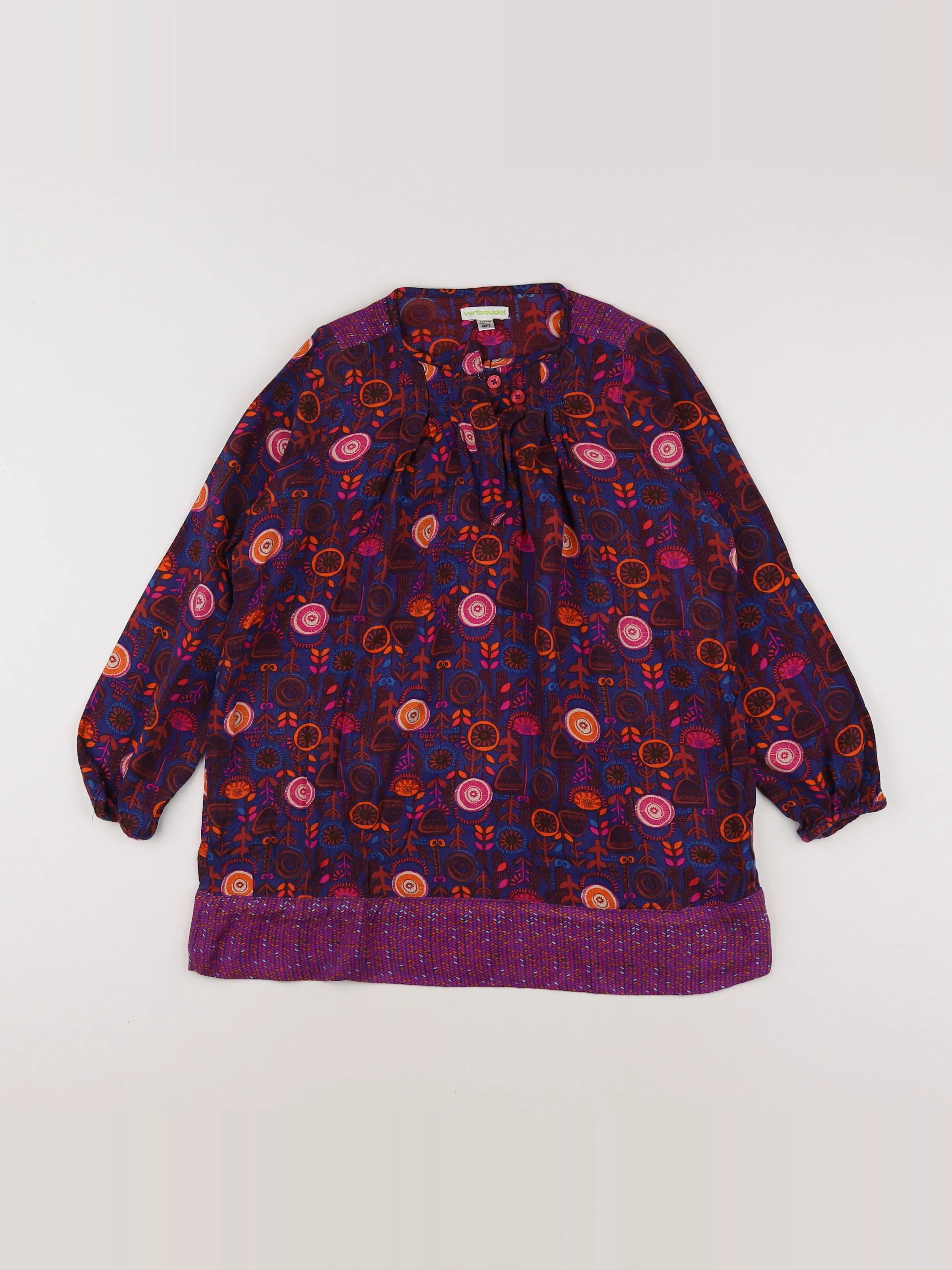 Vertbaudet - robe multicolore - 8 ans