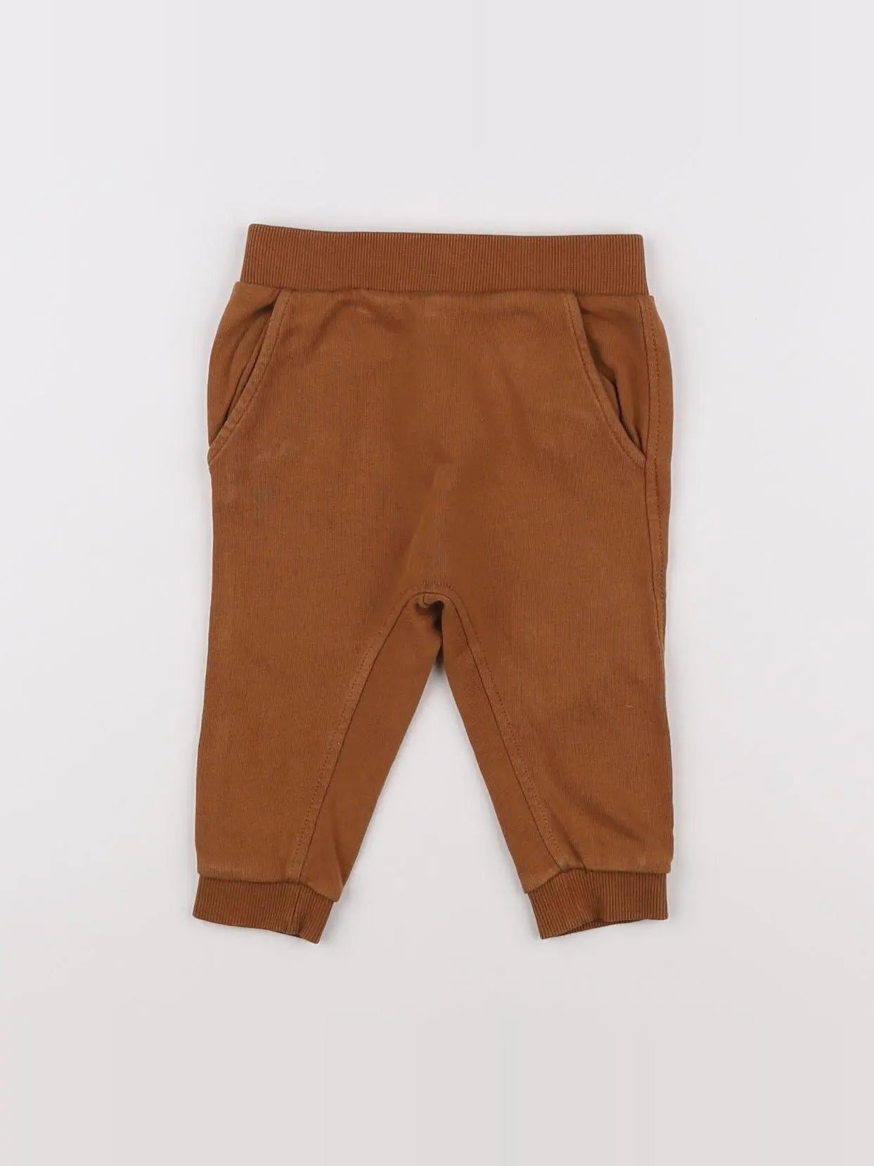 H&M - jogging marron - 6/9 mois