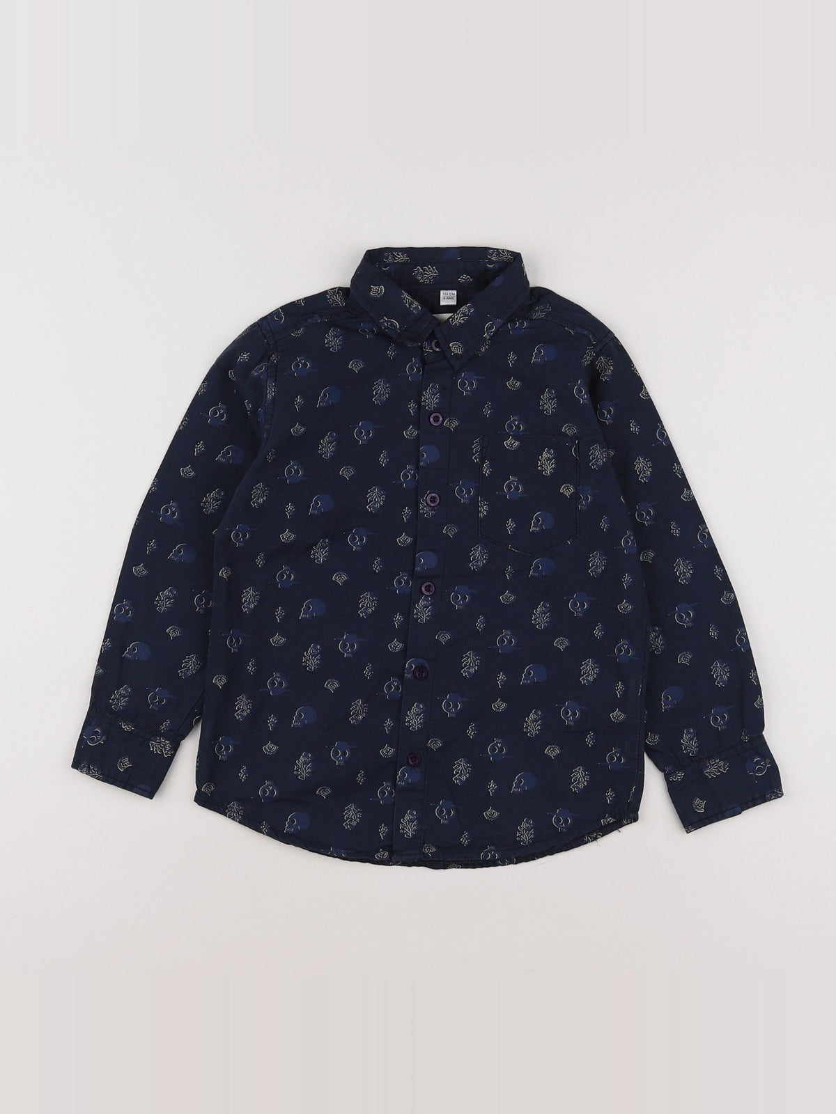 Vertbaudet - chemise bleu - 6 ans