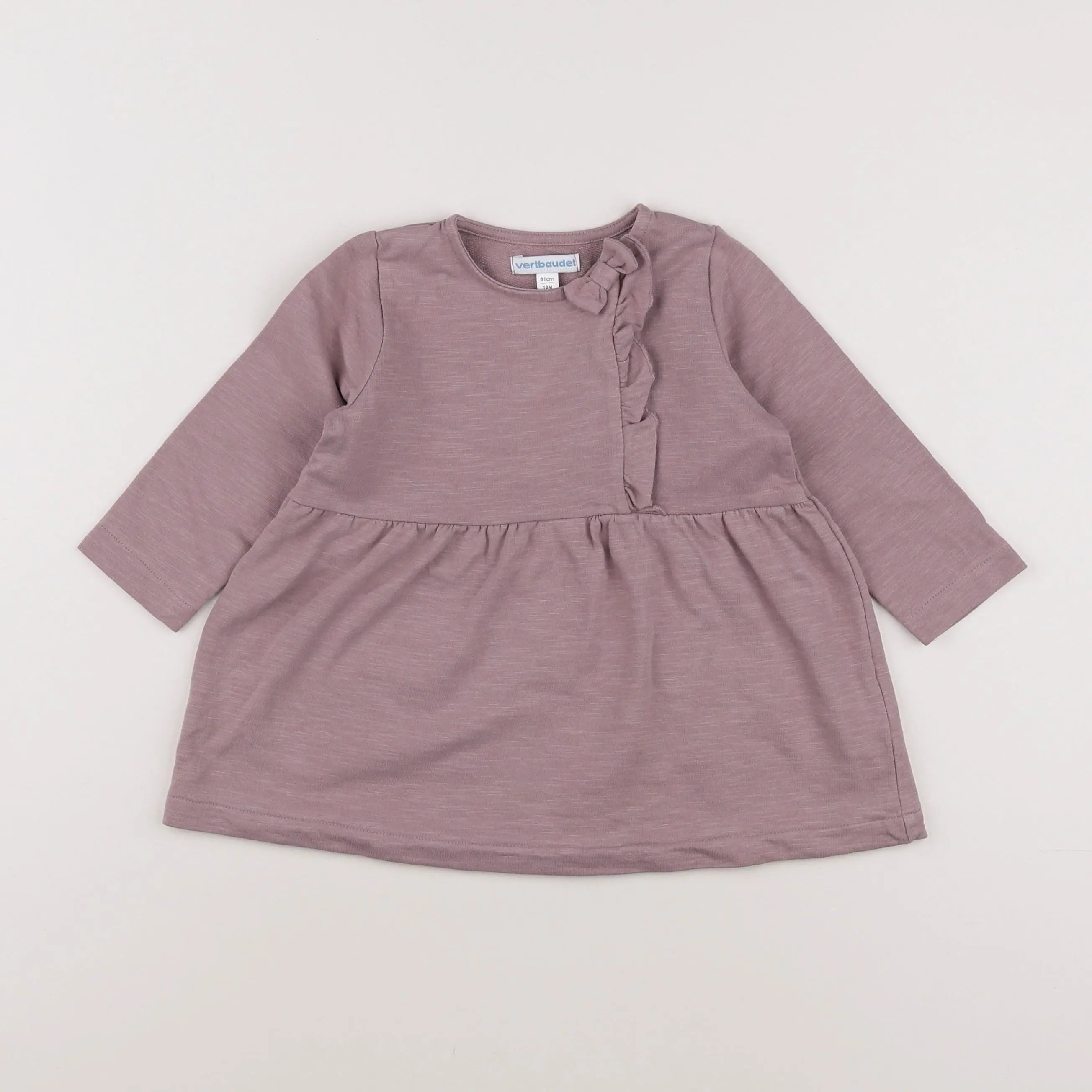 Vertbaudet - robe violet - 18 mois
