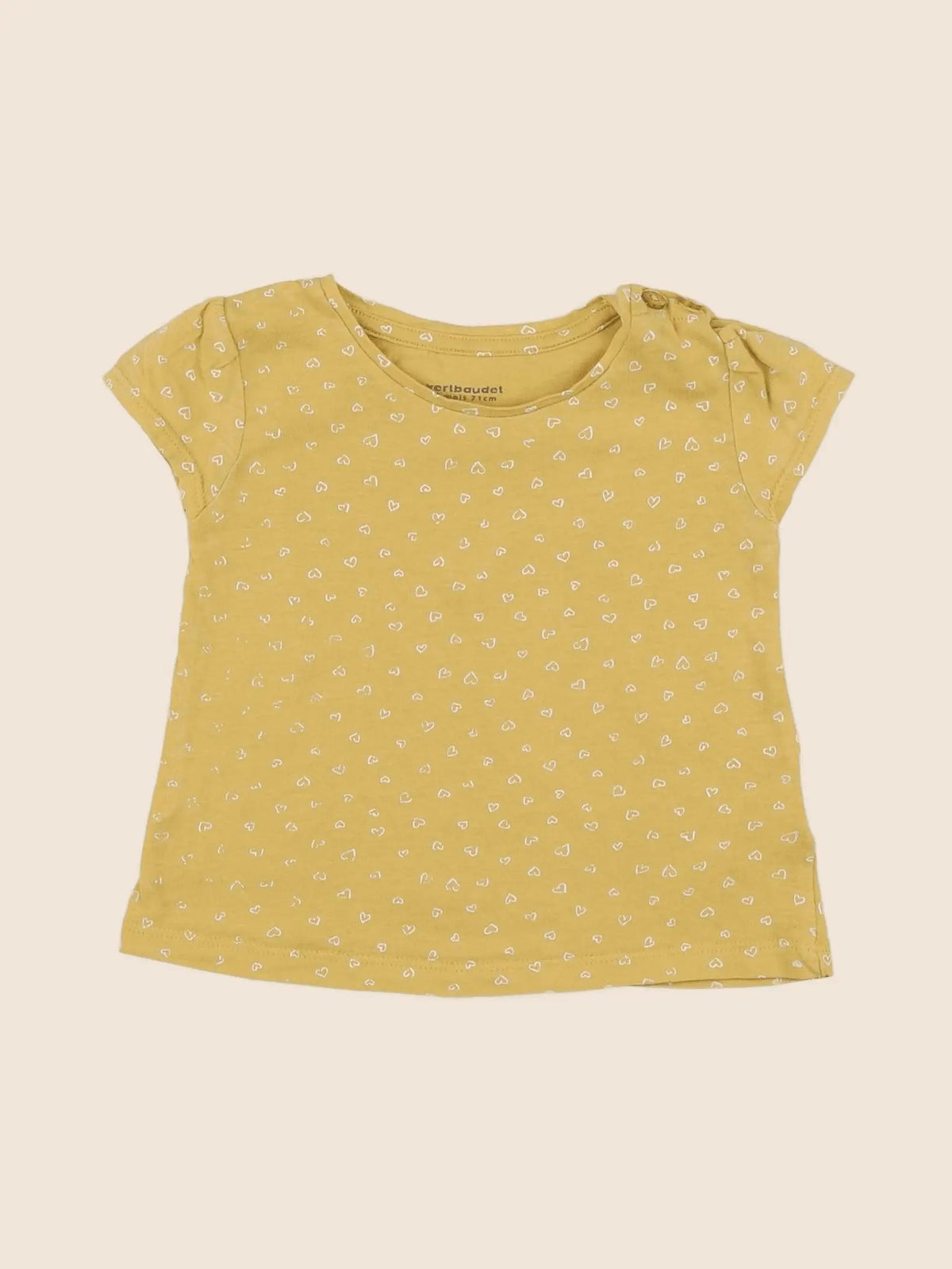 Vertbaudet - tee-shirt jaune - 9 mois