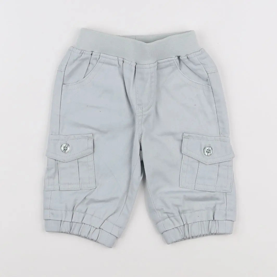 Vertbaudet - pantalon bleu - 3 mois