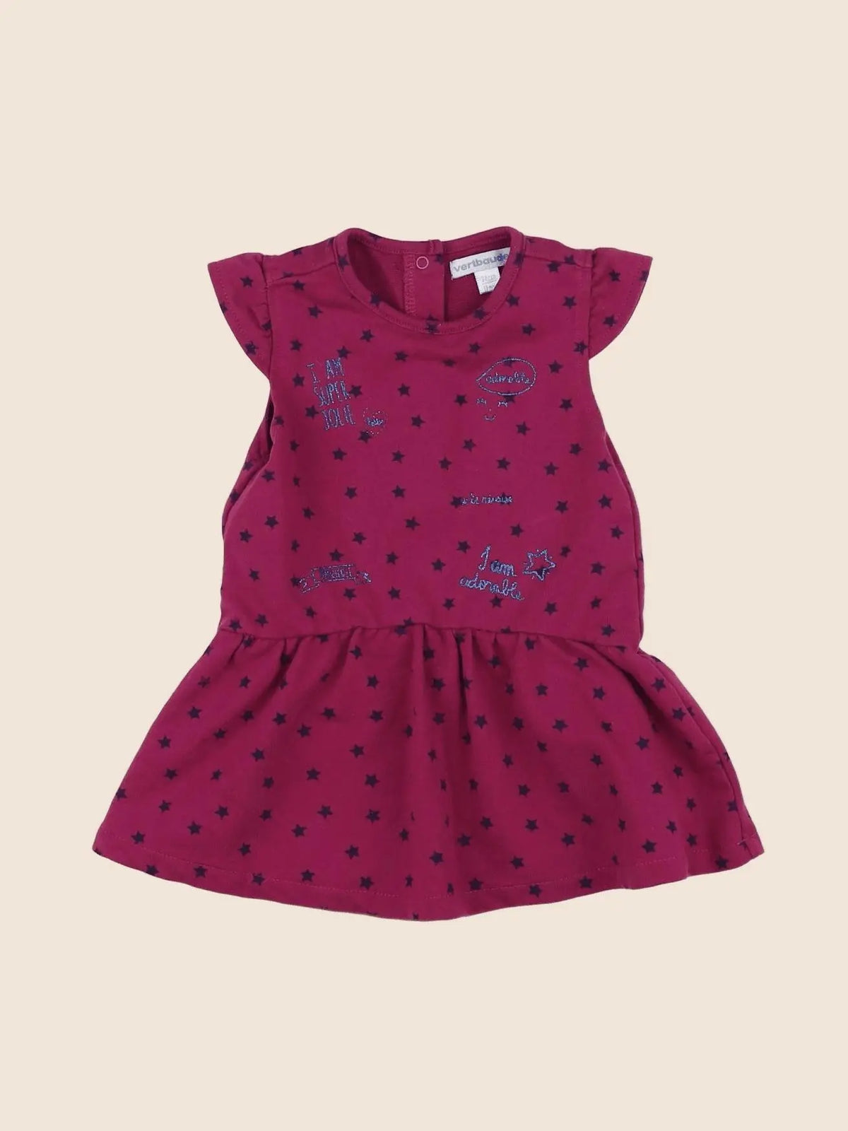 Vertbaudet - robe rose - 12 mois