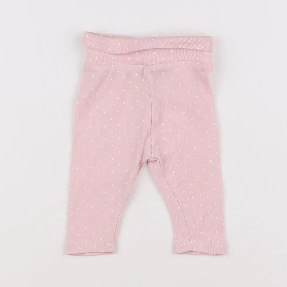 Vertbaudet - legging rose - 3 mois