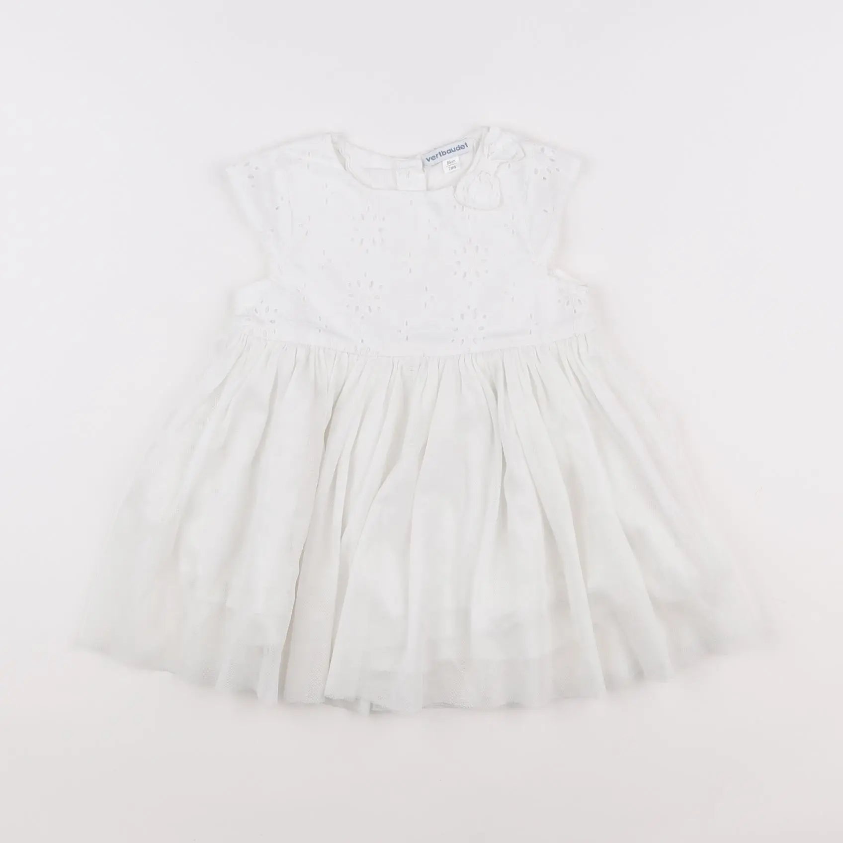 Vertbaudet - robe blanc - 2 ans