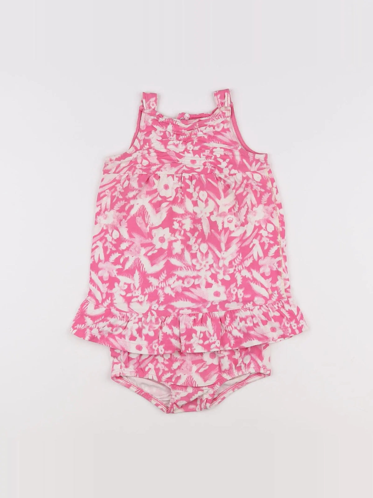 s.Oliver - robe blanc, rose - 12 mois