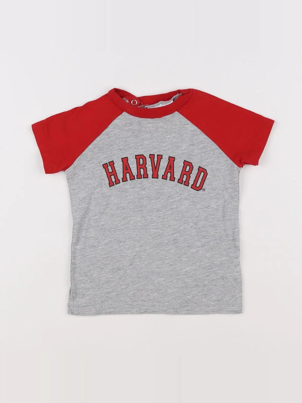 H&M - tee-shirt gris, rouge - 6/9 mois