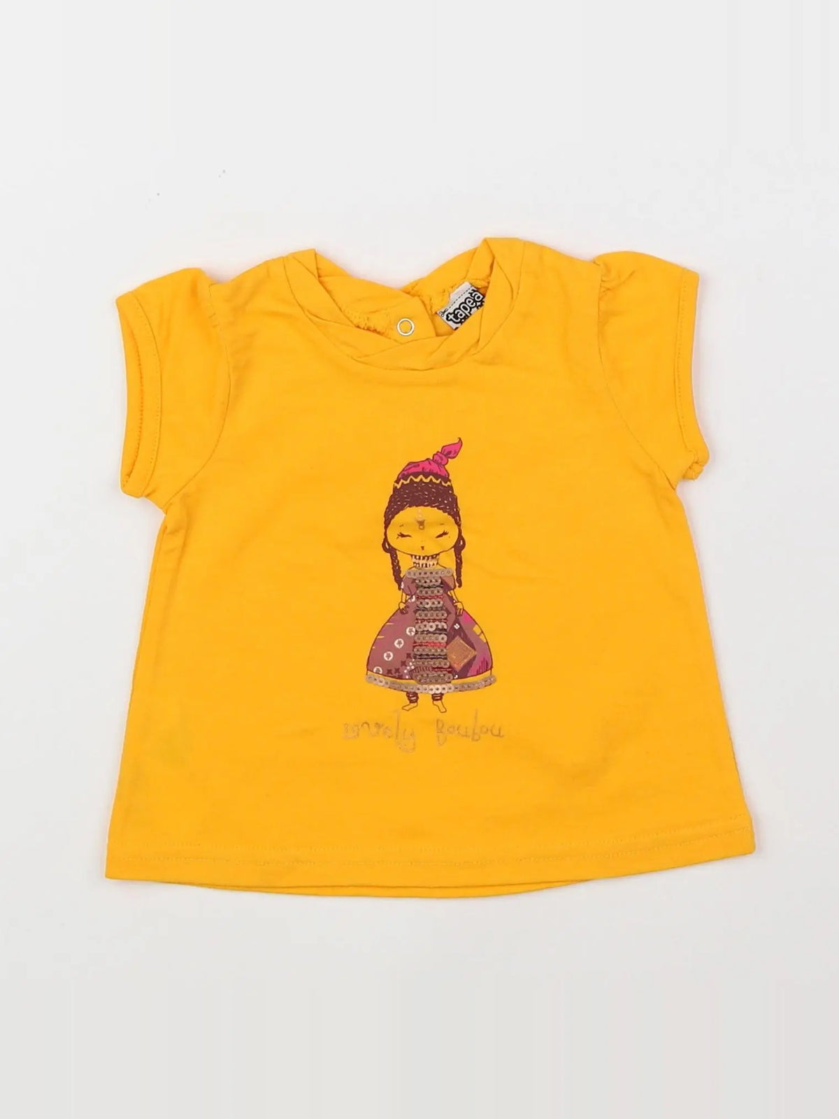 Tape à l'oeil - tee-shirt jaune - 6 mois