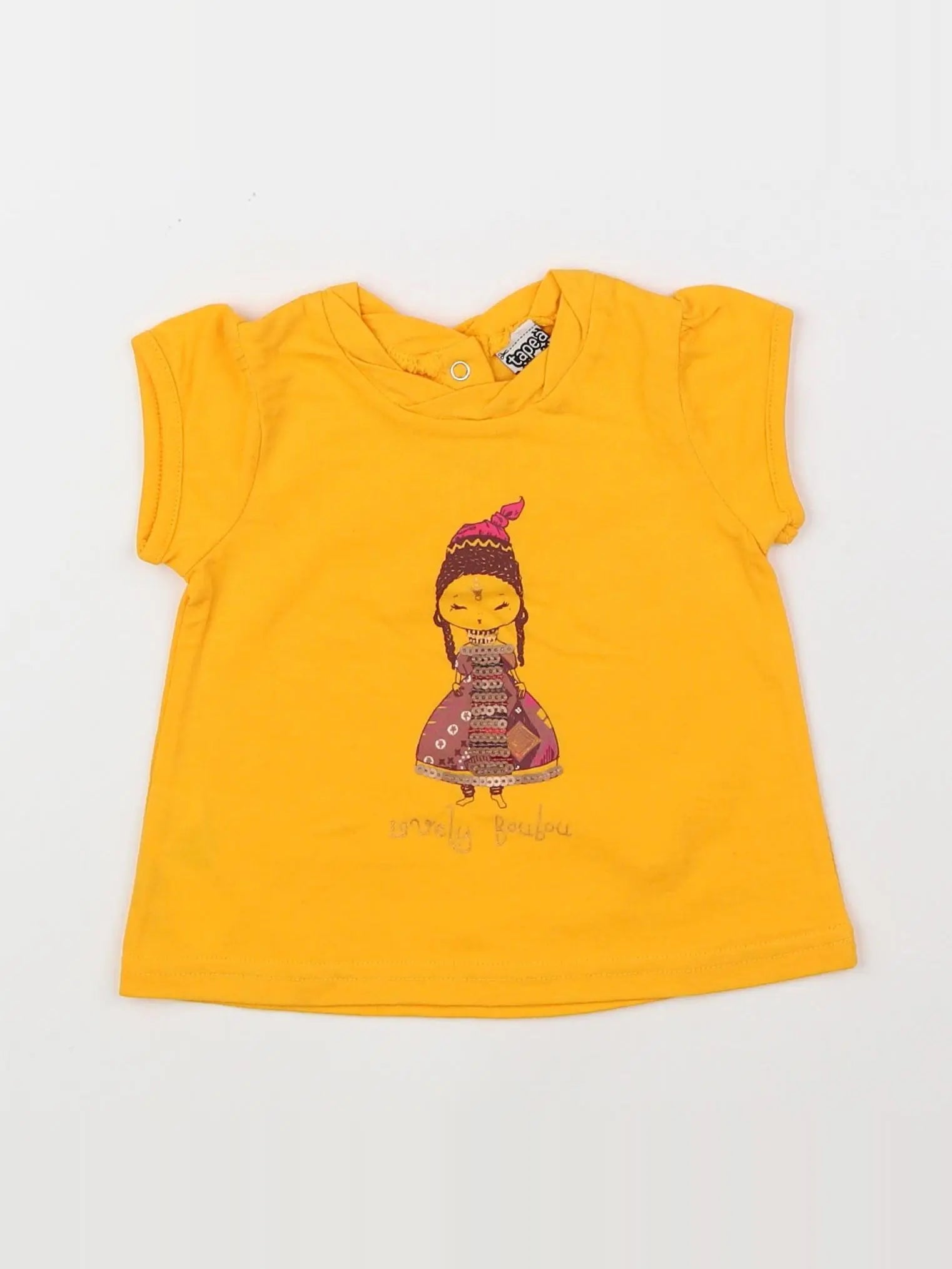 Tape à l'oeil - tee-shirt jaune - 6 mois