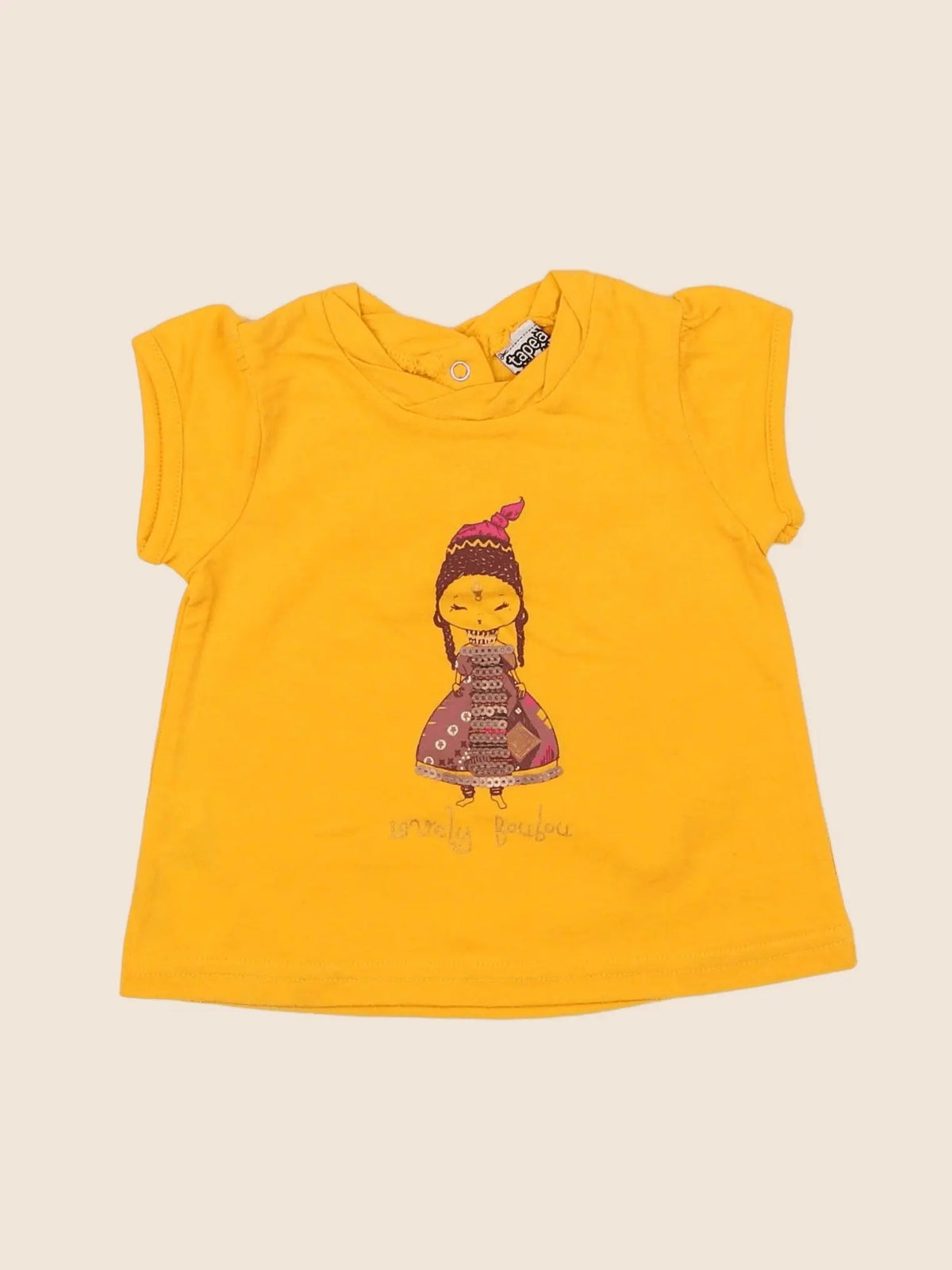 Tape à l'oeil - tee-shirt jaune - 6 mois