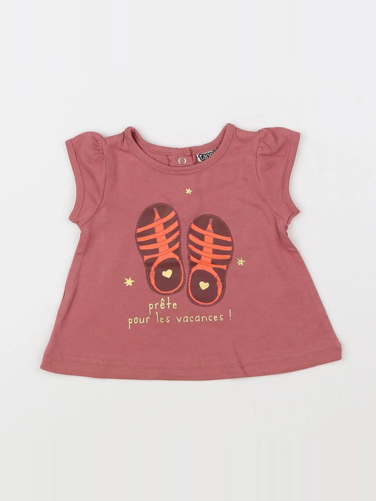 Tape à l'oeil - tee-shirt rose - 3 mois