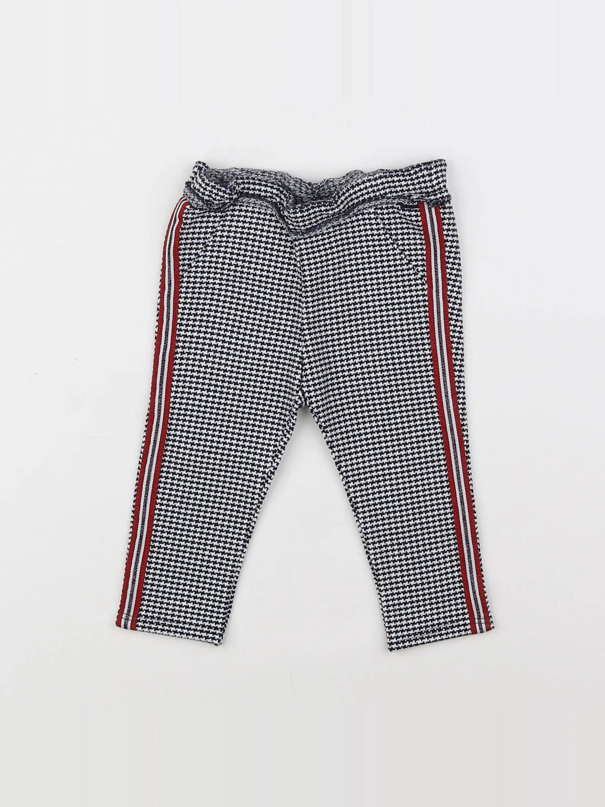 IKKS - pantalon blanc, noir - 6 mois