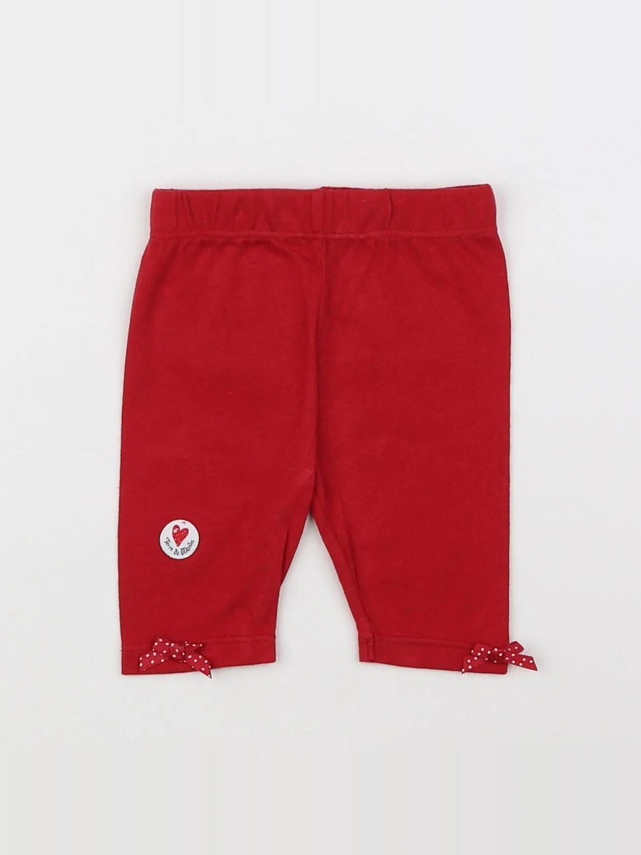 Terre de marins - legging rouge - 3 mois