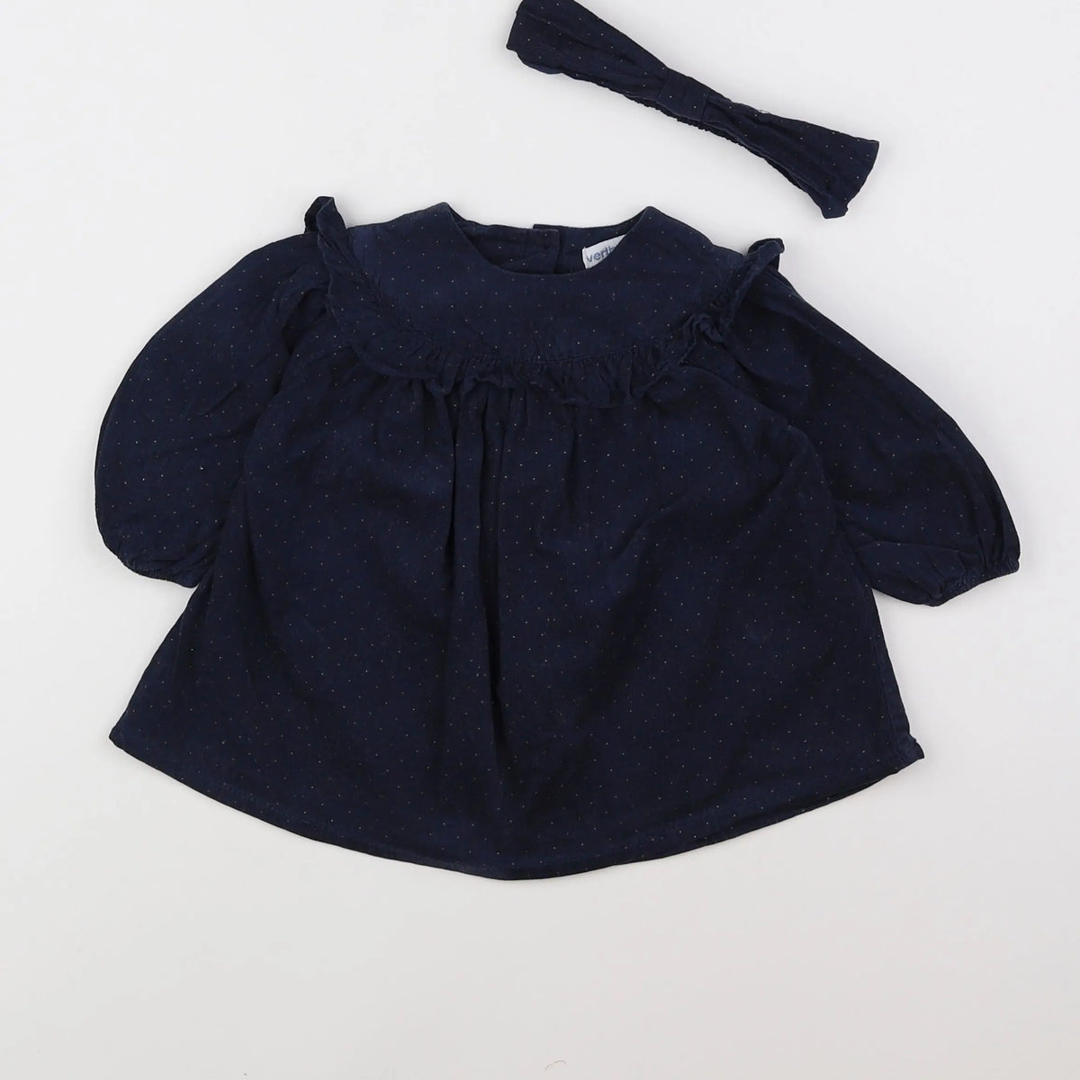 Vertbaudet - robe bleu - 6 mois