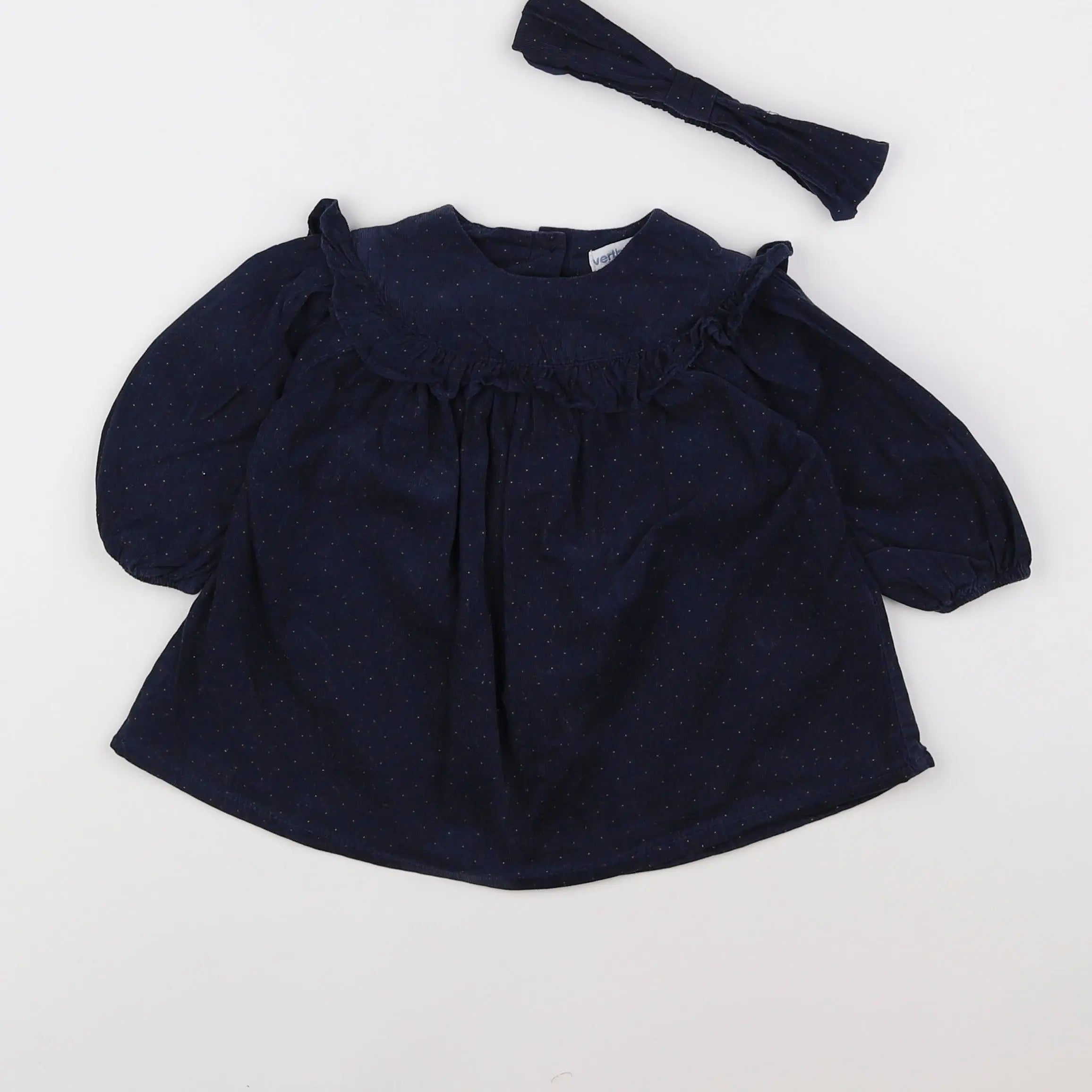 Vertbaudet - robe bleu - 6 mois