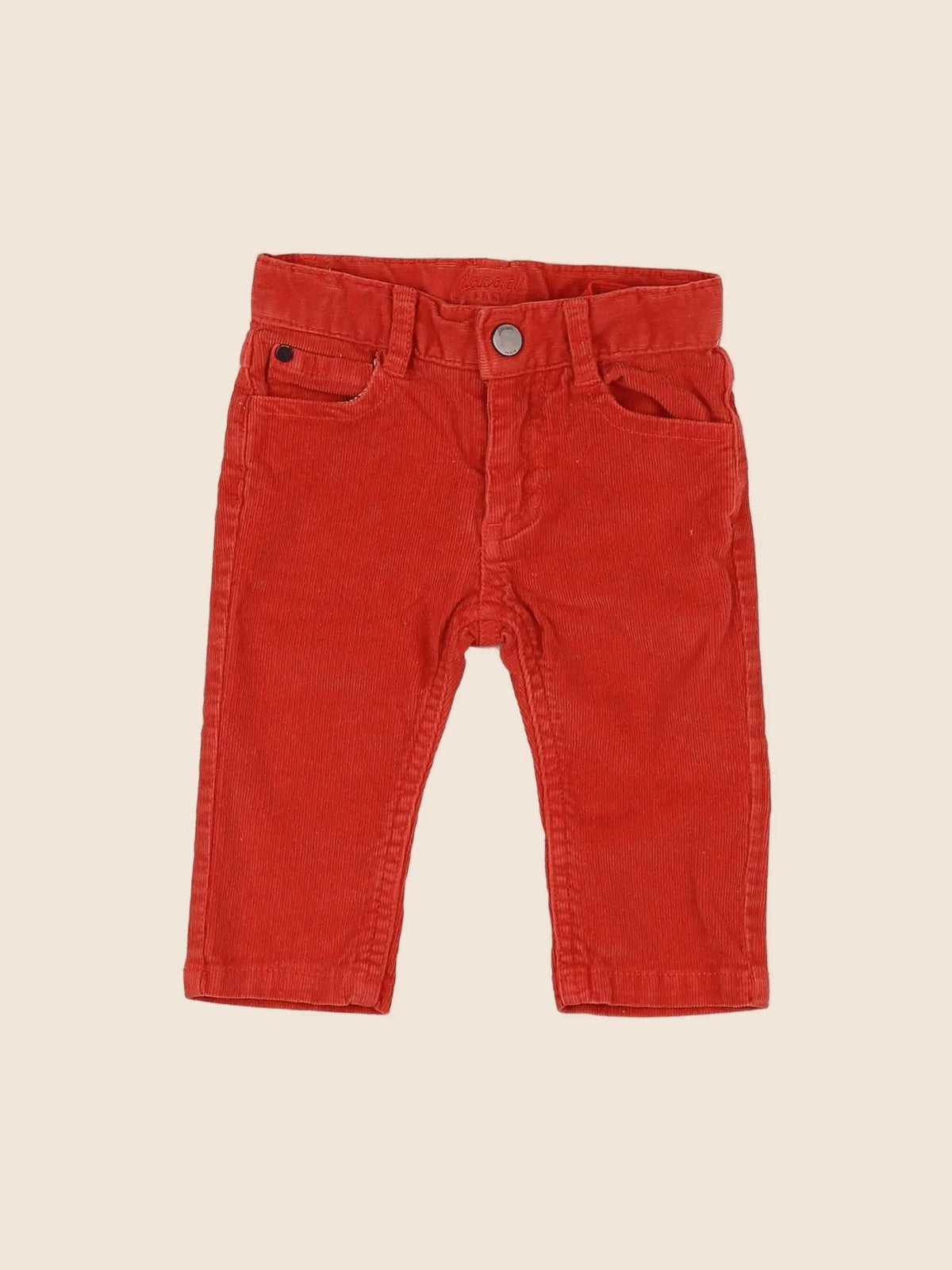 Jacadi - pantalon orange - 6 mois