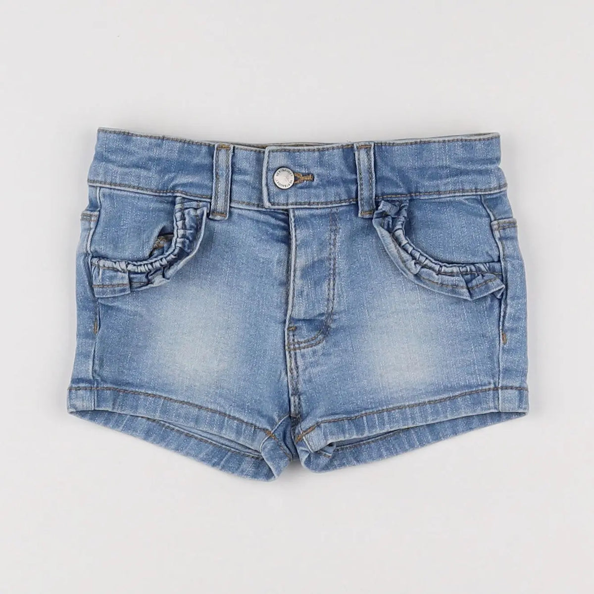 Vertbaudet - short bleu - 12 mois
