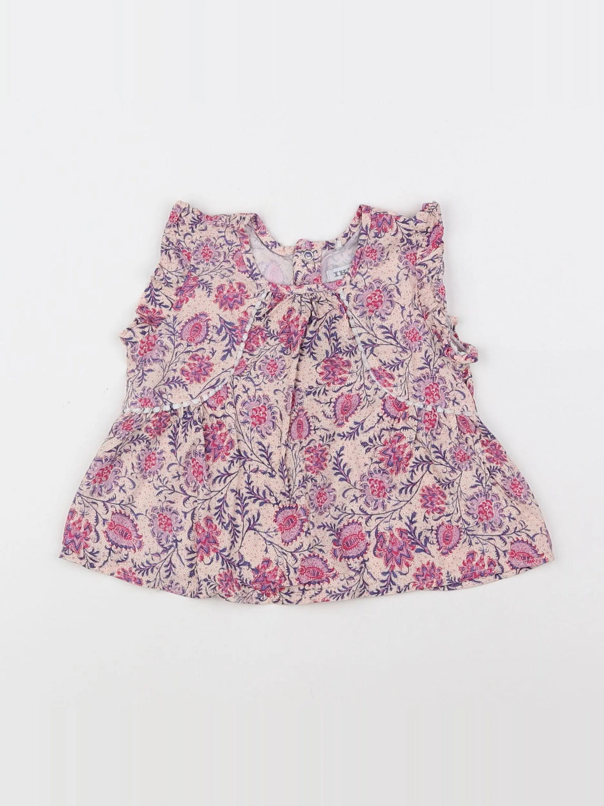 IKKS - blouse rose, violet - 12 mois
