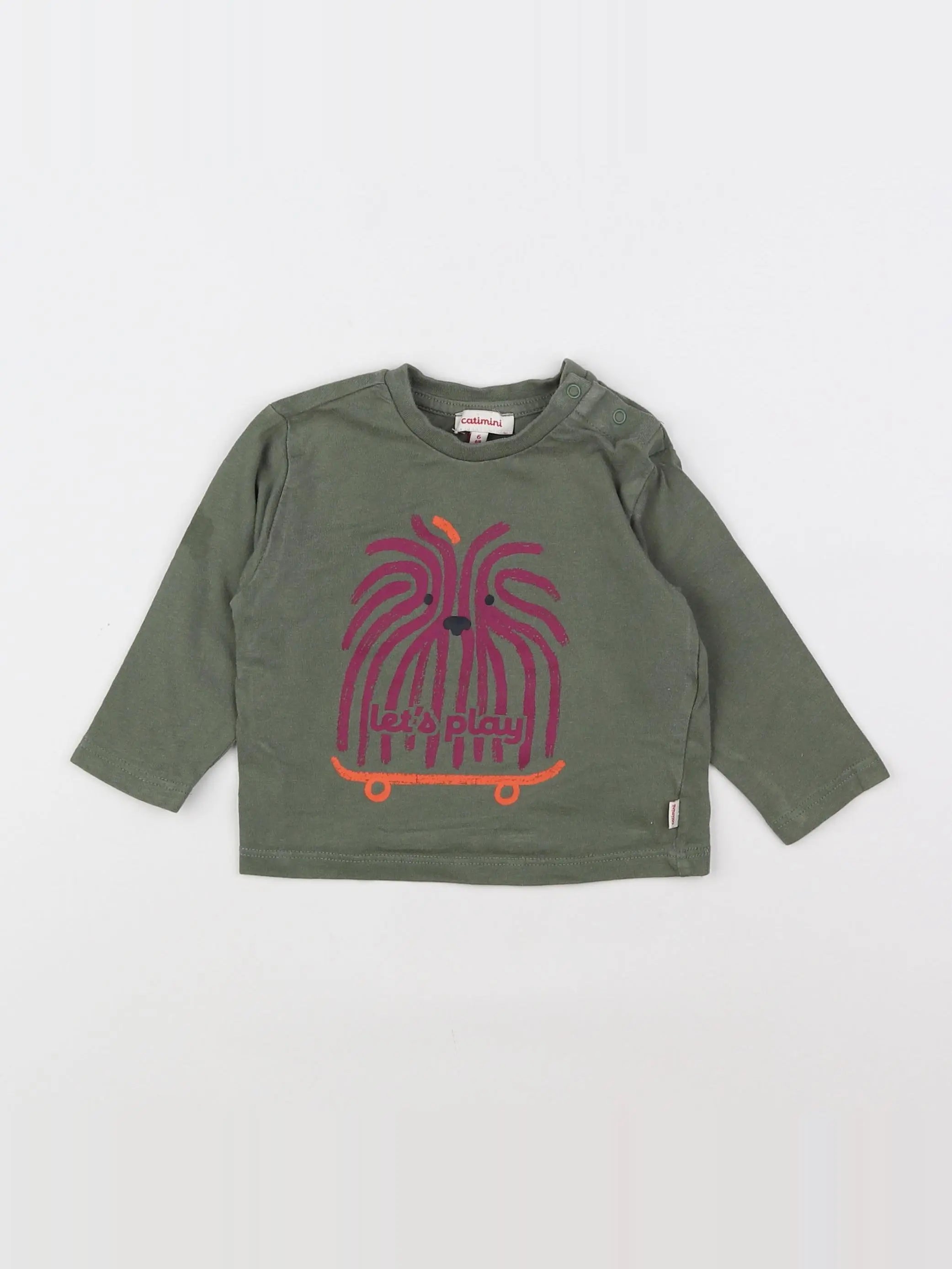 Catimini - tee-shirt vert - 6 mois