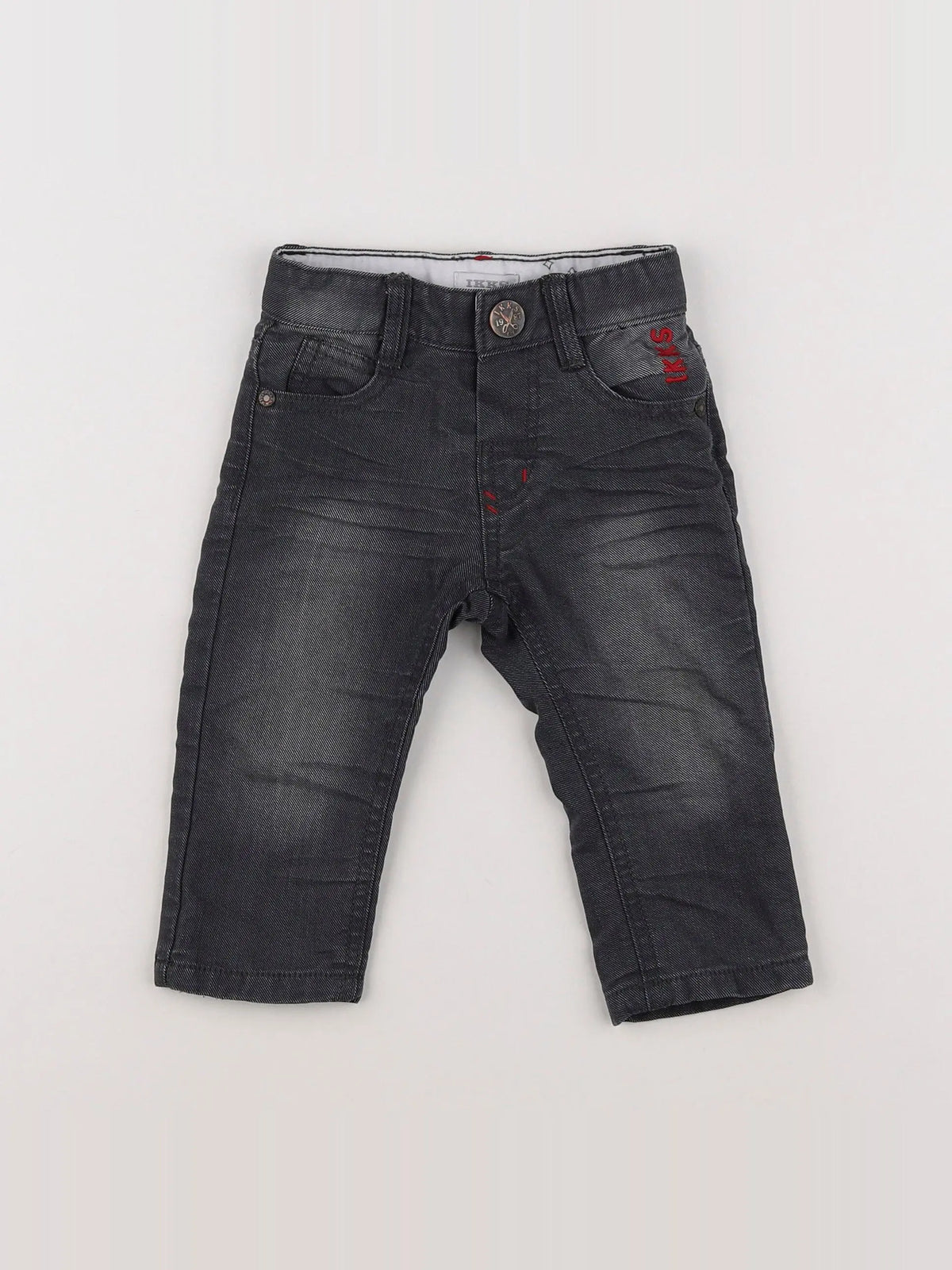 IKKS - jean noir - 6 mois
