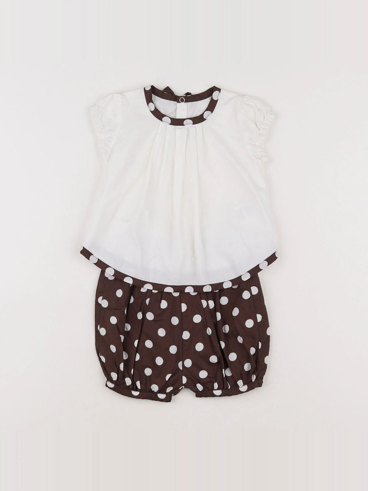 Jacadi - ensemble marron - 6 mois